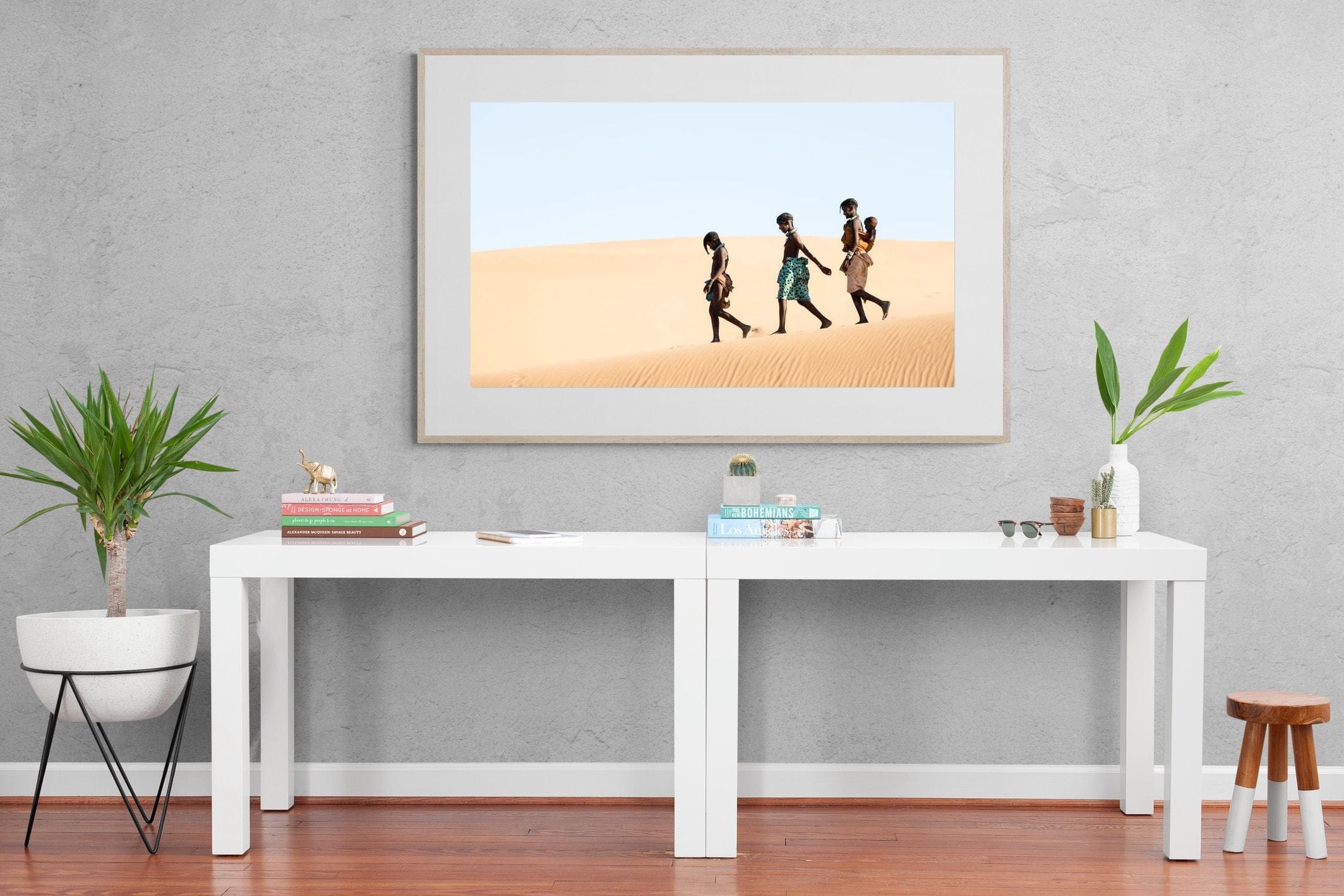 Himba Kids-Wall_Art-150 x 100cm-Framed Print-Wood-Pixalot
