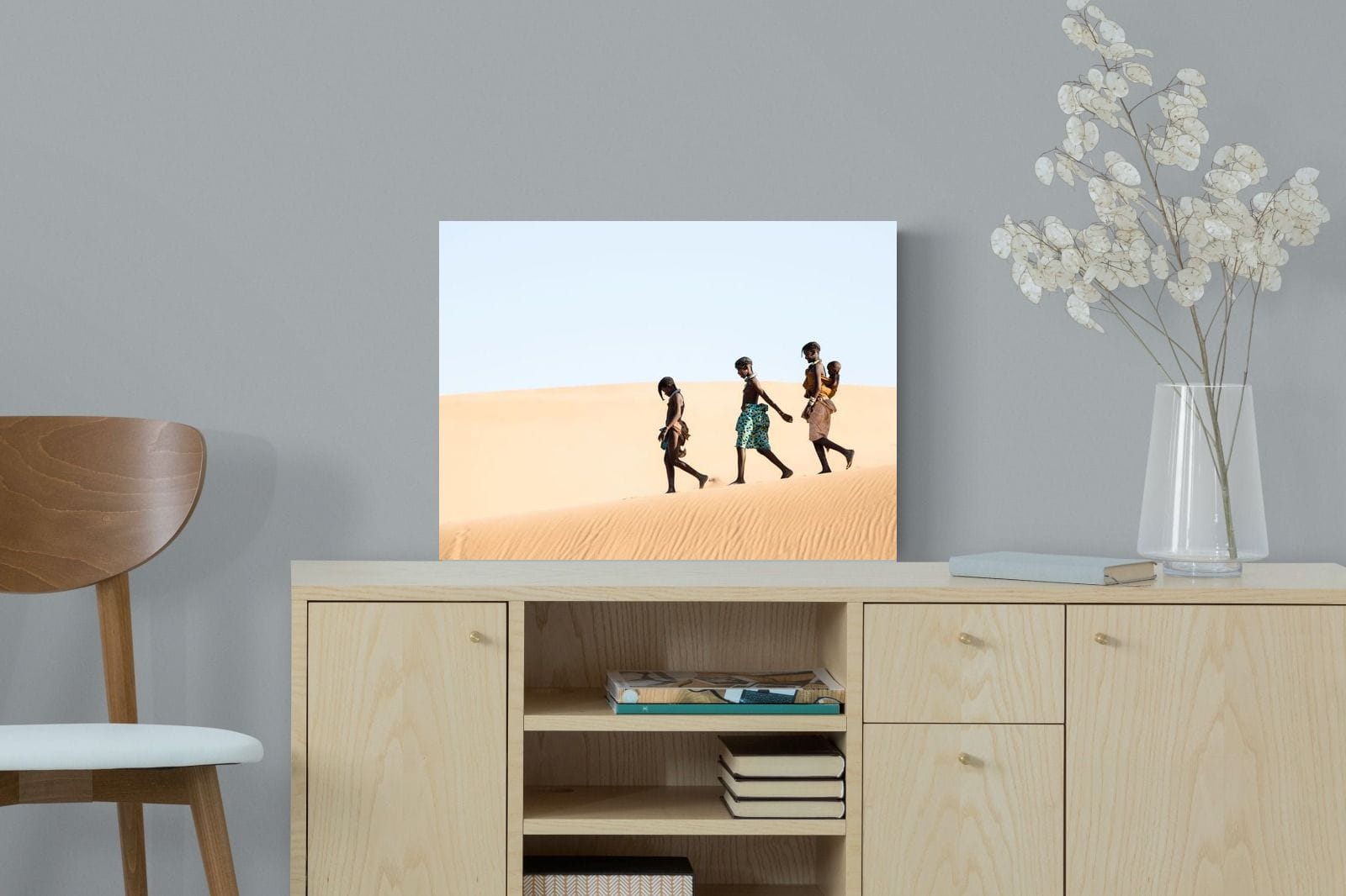 Himba Kids-Wall_Art-60 x 45cm-Mounted Canvas-No Frame-Pixalot