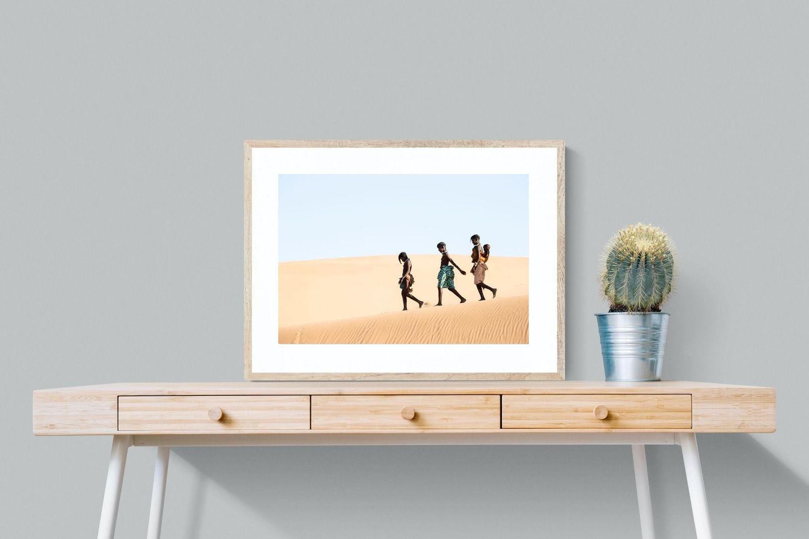 Himba Kids-Wall_Art-80 x 60cm-Framed Print-Wood-Pixalot