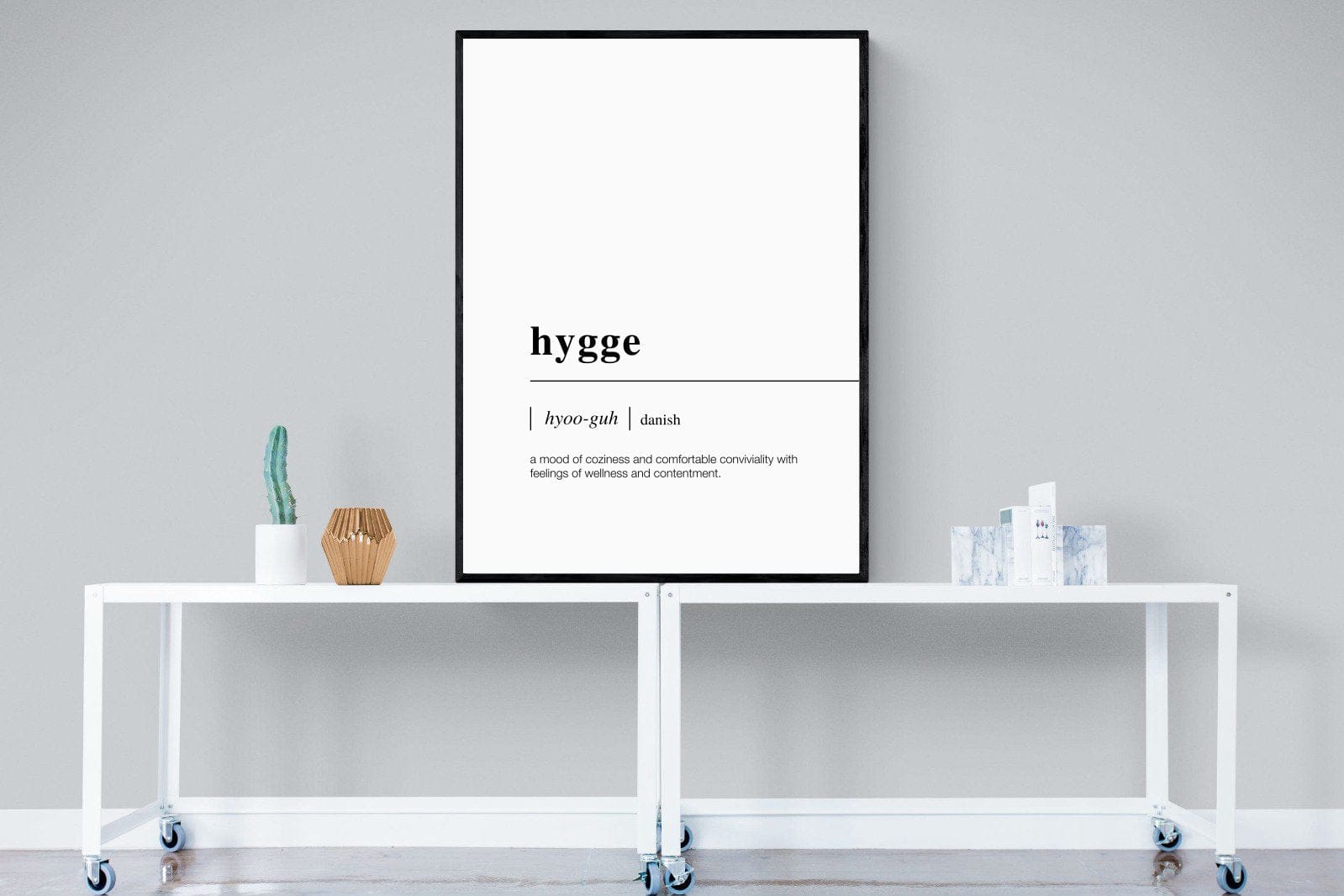 Hygge-Wall_Art-90 x 120cm-Mounted Canvas-Black-Pixalot
