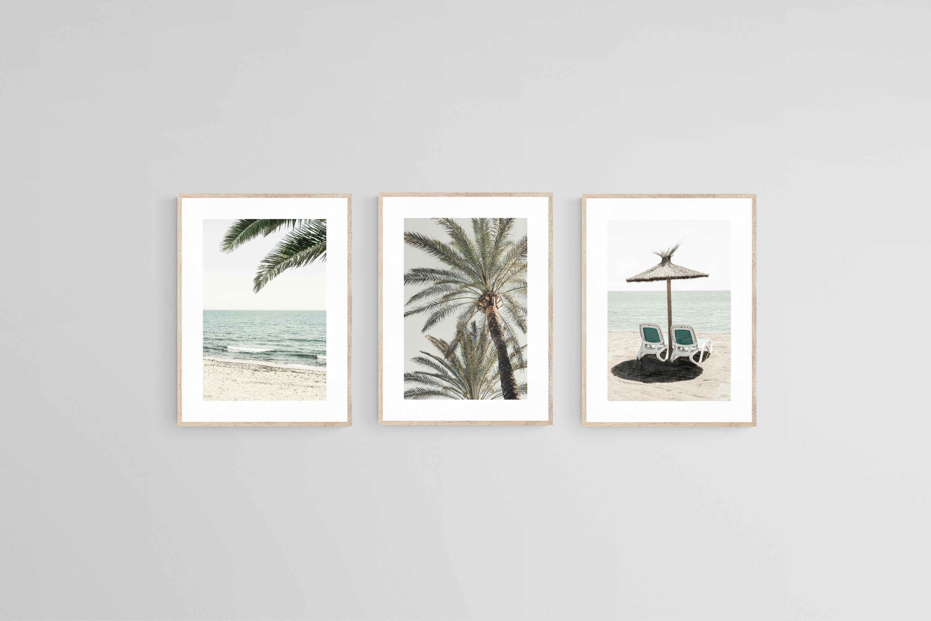 Island Living-Wall_Art-45 x 60cm (x3)-Framed Print-Wood-Pixalot