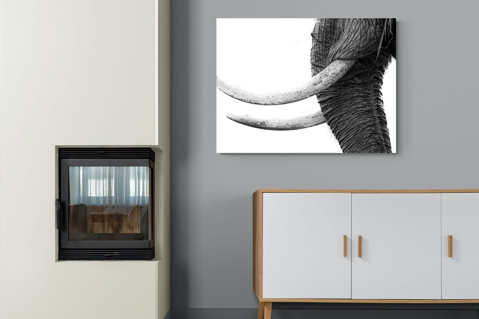 Ivory-Wall_Art-100 x 75cm-Mounted Canvas-No Frame-Pixalot