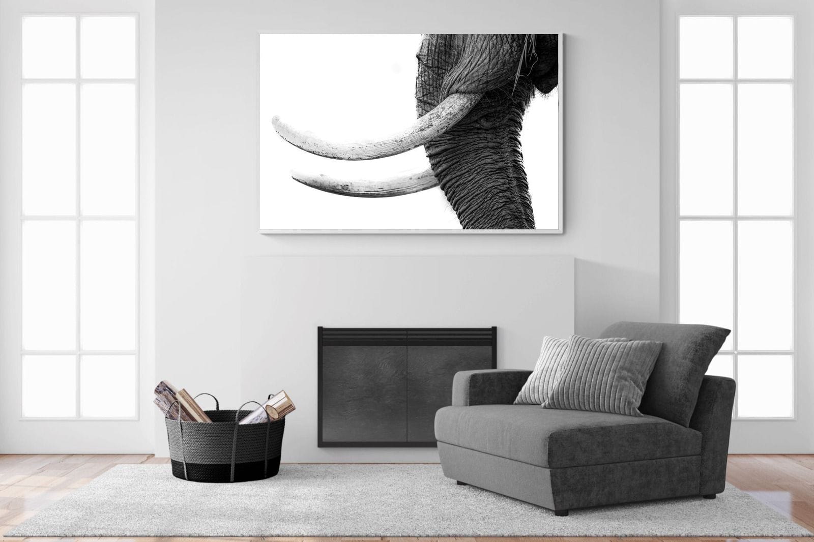 Ivory-Wall_Art-150 x 100cm-Mounted Canvas-White-Pixalot