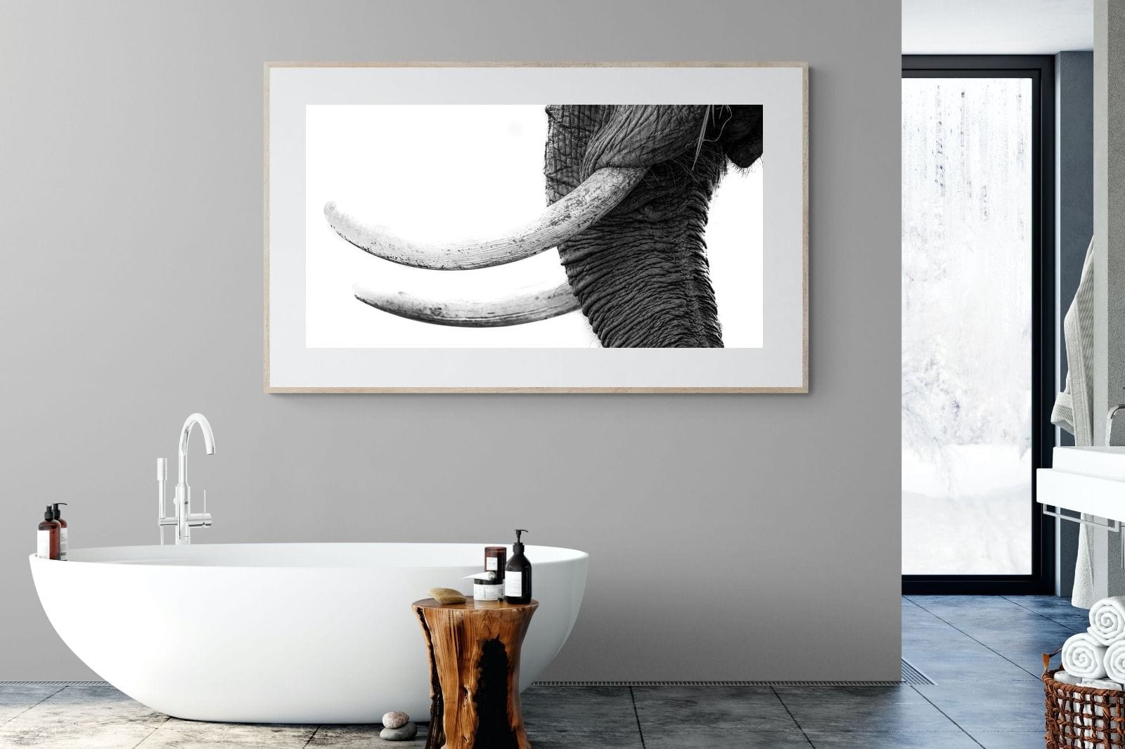 Ivory-Wall_Art-180 x 110cm-Framed Print-Wood-Pixalot