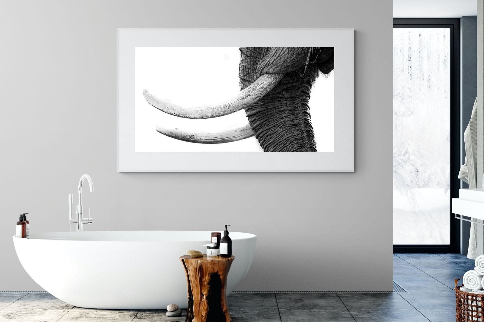 Ivory-Wall_Art-180 x 110cm-Framed Print-White-Pixalot