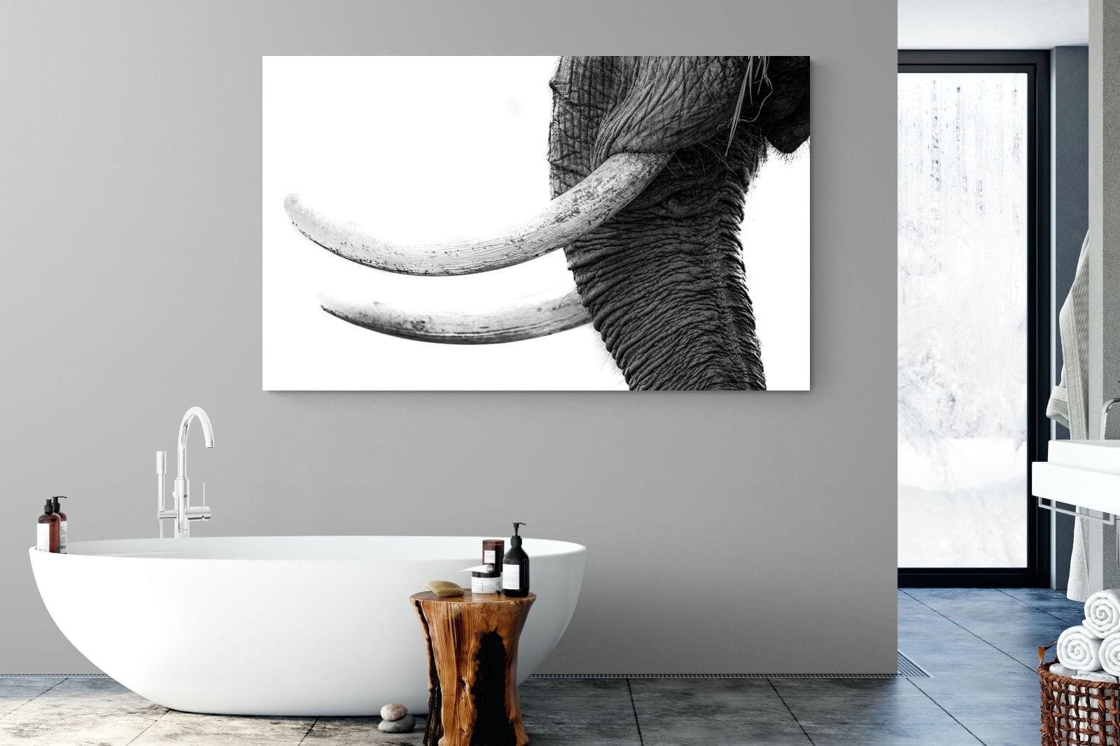 Ivory-Wall_Art-180 x 110cm-Mounted Canvas-No Frame-Pixalot