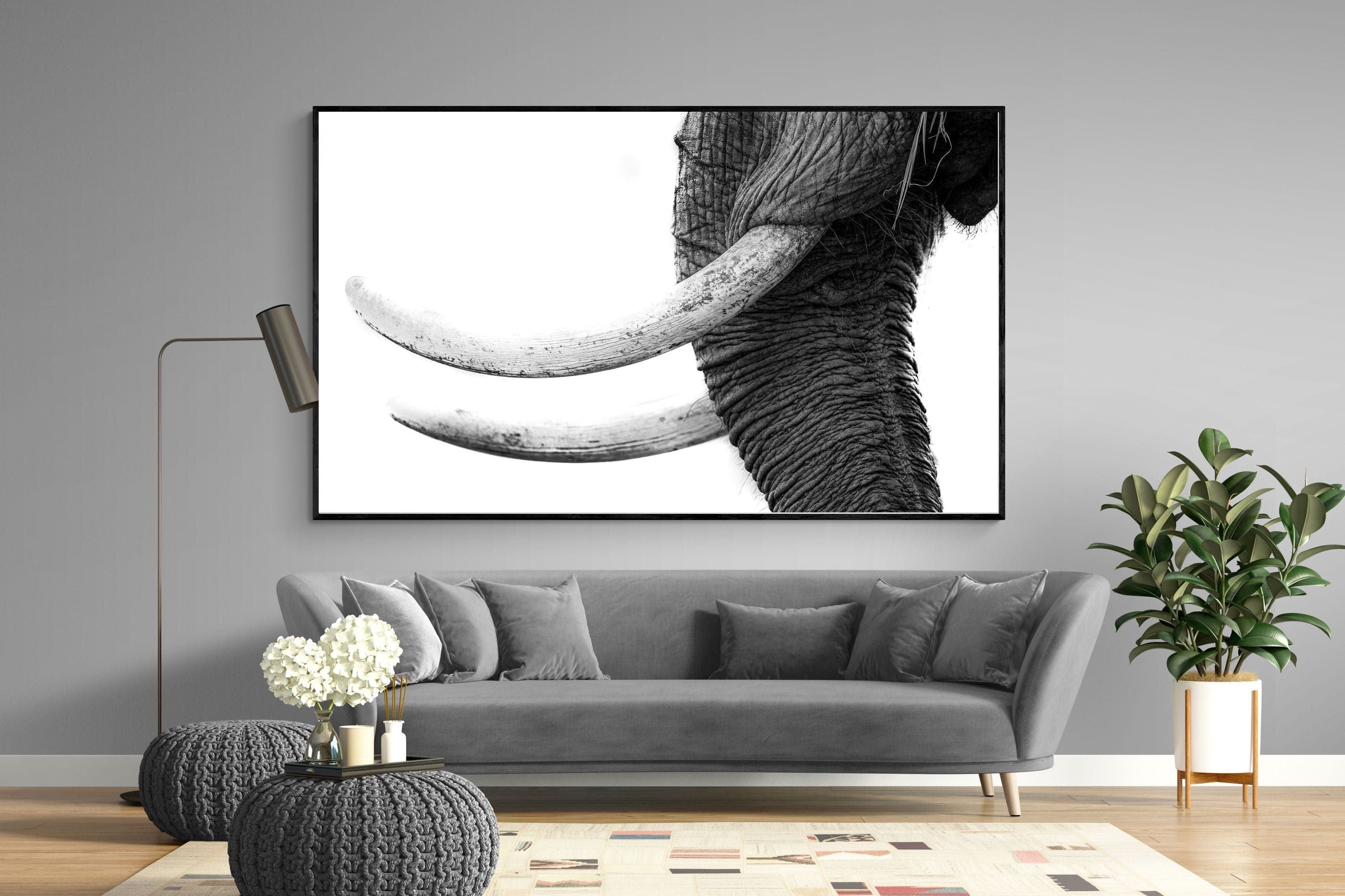 Ivory-Wall_Art-220 x 130cm-Mounted Canvas-Black-Pixalot