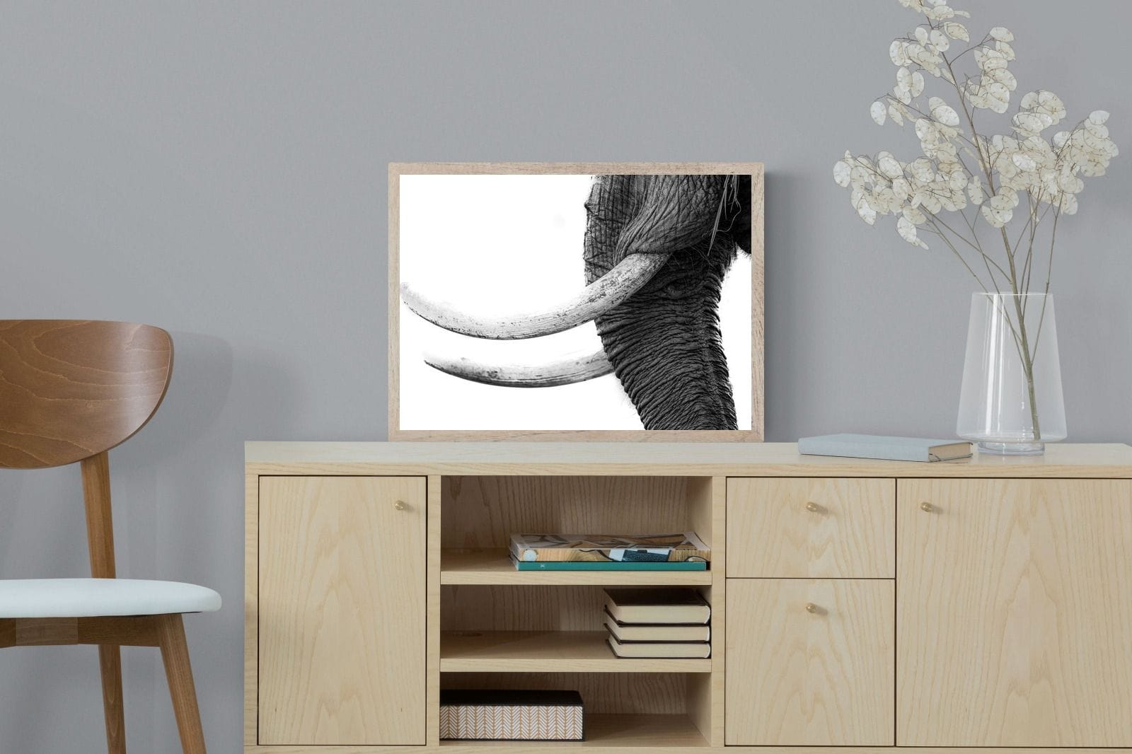Ivory-Wall_Art-60 x 45cm-Mounted Canvas-Wood-Pixalot