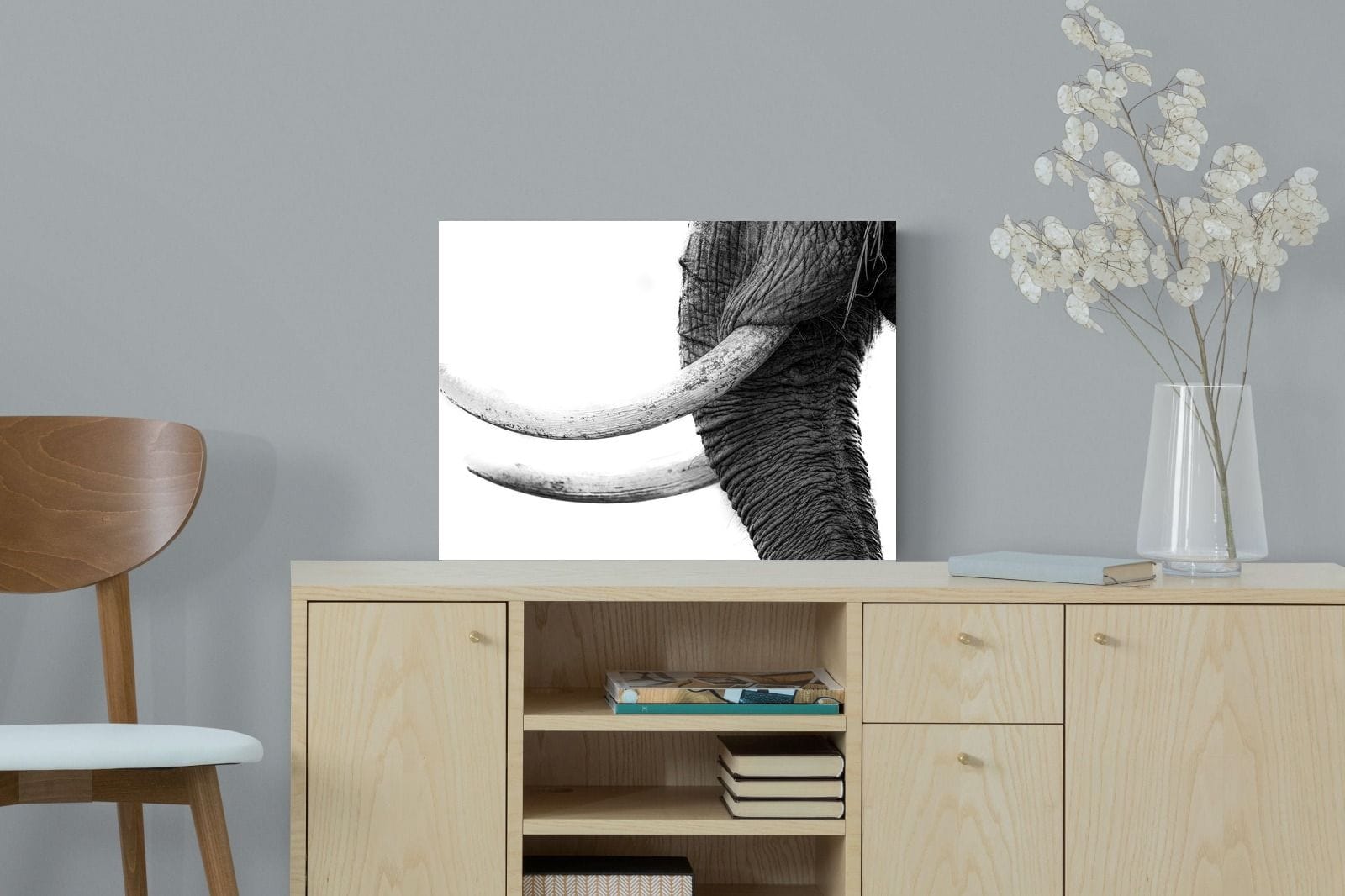 Ivory-Wall_Art-60 x 45cm-Mounted Canvas-No Frame-Pixalot