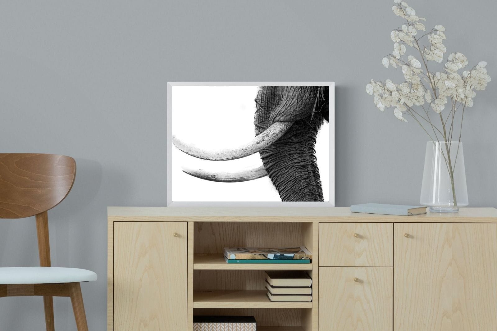 Ivory-Wall_Art-60 x 45cm-Mounted Canvas-White-Pixalot