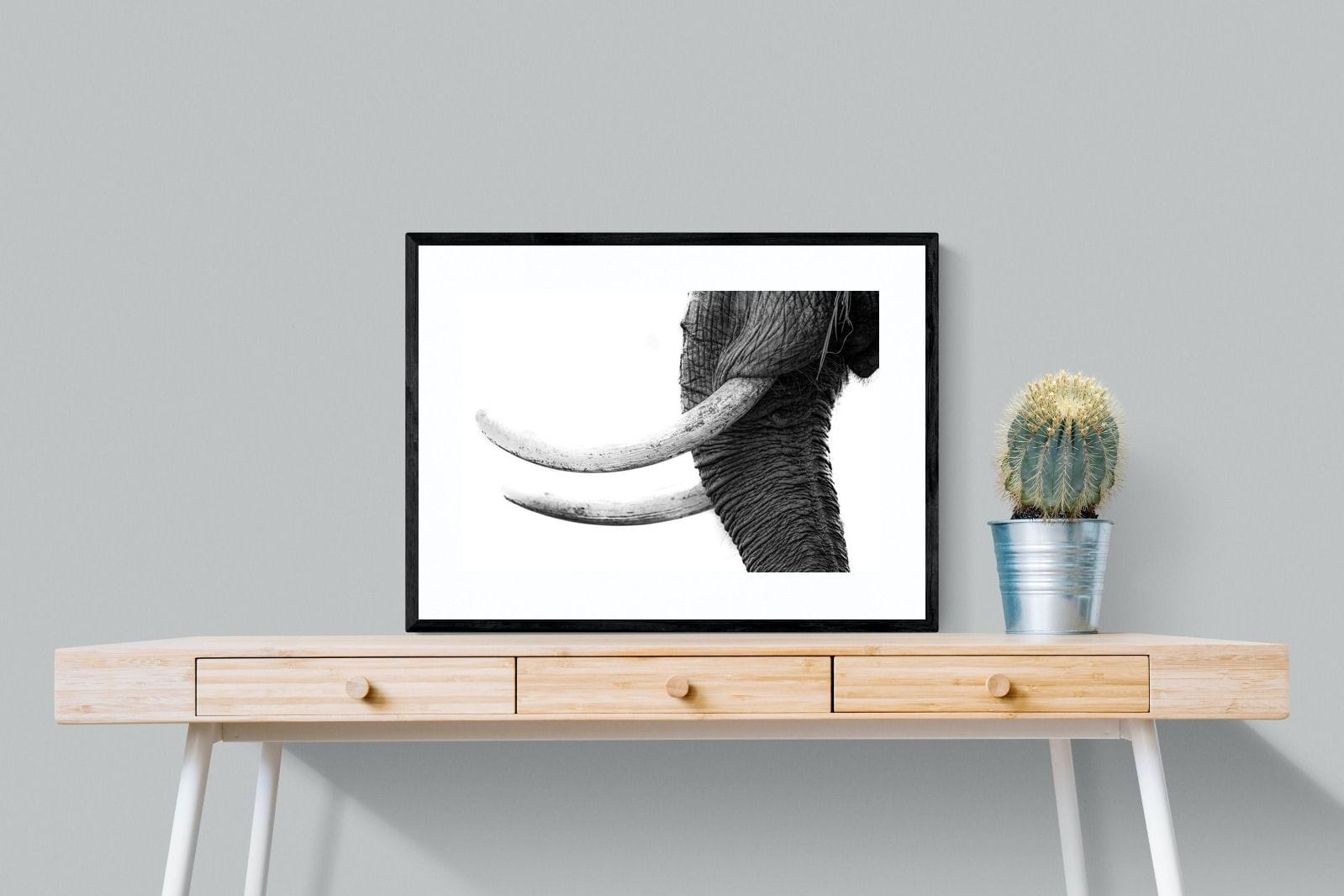 Ivory-Wall_Art-80 x 60cm-Framed Print-Black-Pixalot