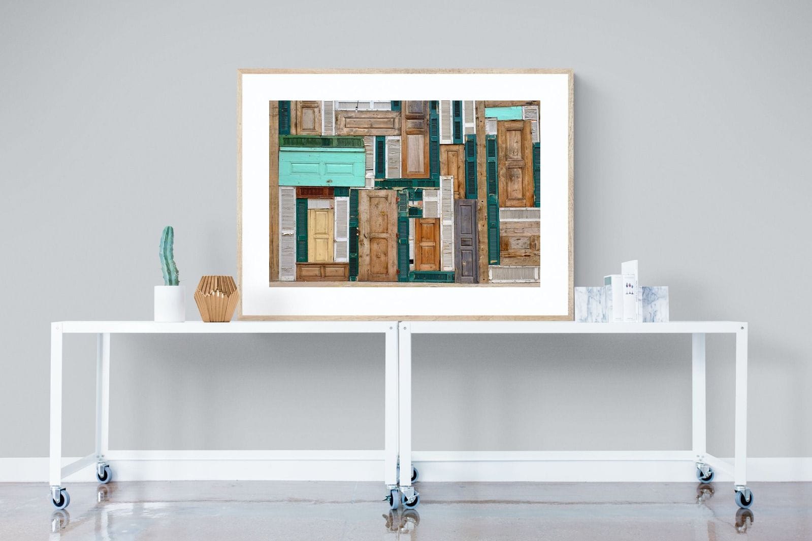 Knock Knock-Wall_Art-120 x 90cm-Framed Print-Wood-Pixalot