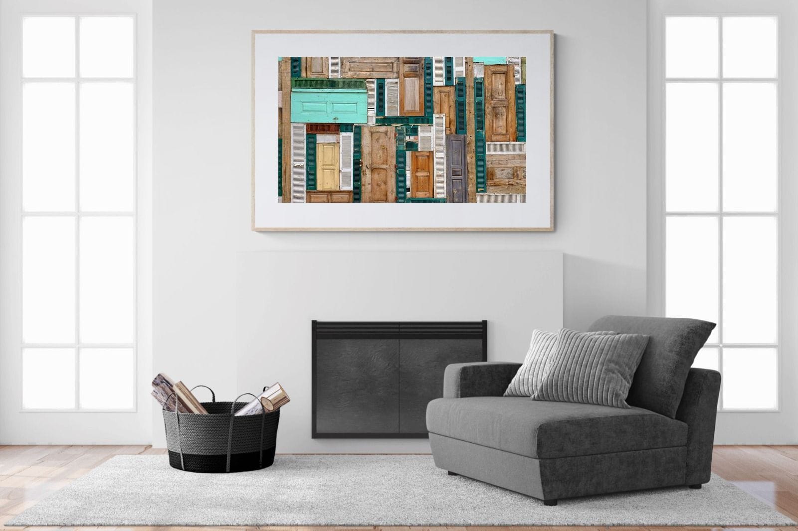 Knock Knock-Wall_Art-150 x 100cm-Framed Print-Wood-Pixalot