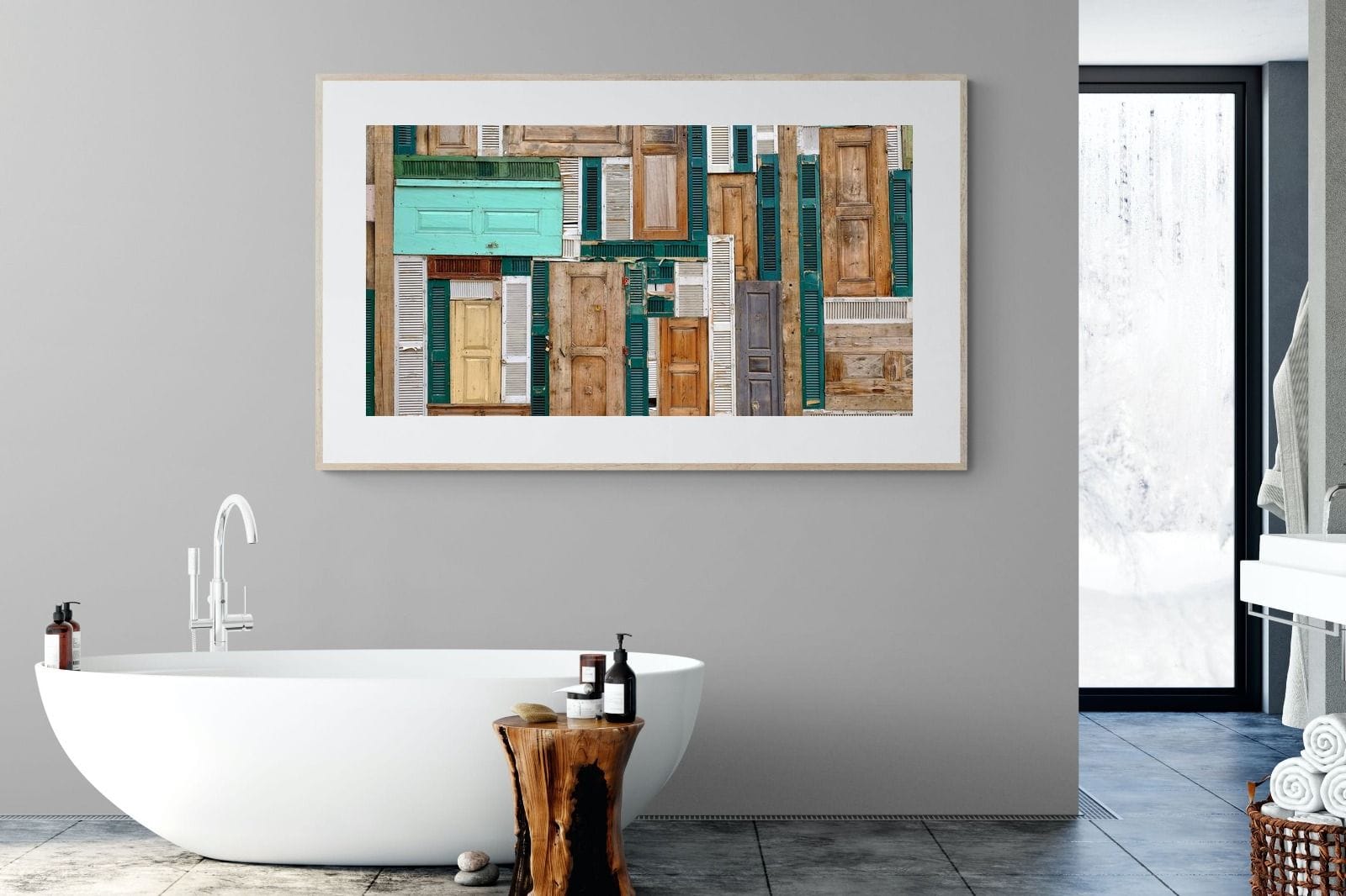 Knock Knock-Wall_Art-180 x 110cm-Framed Print-Wood-Pixalot