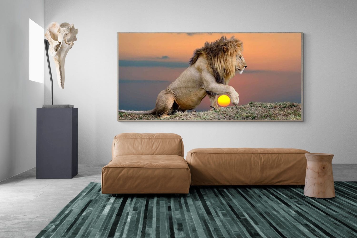 Pixalot Lion Sunset