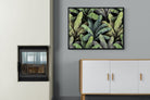 Lost in the Jungle-Wall_Art-100 x 75cm-Mounted Canvas-Black-Pixalot