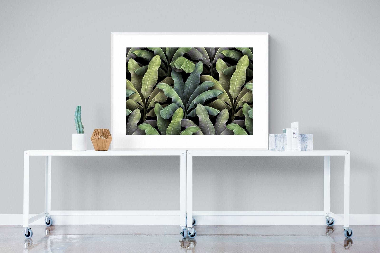 Lost in the Jungle-Wall_Art-120 x 90cm-Framed Print-White-Pixalot