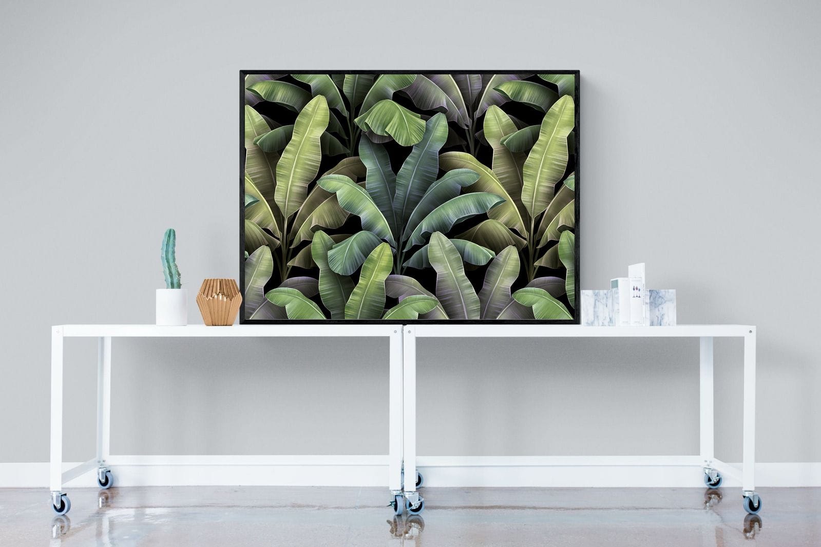 Lost in the Jungle-Wall_Art-120 x 90cm-Mounted Canvas-Black-Pixalot