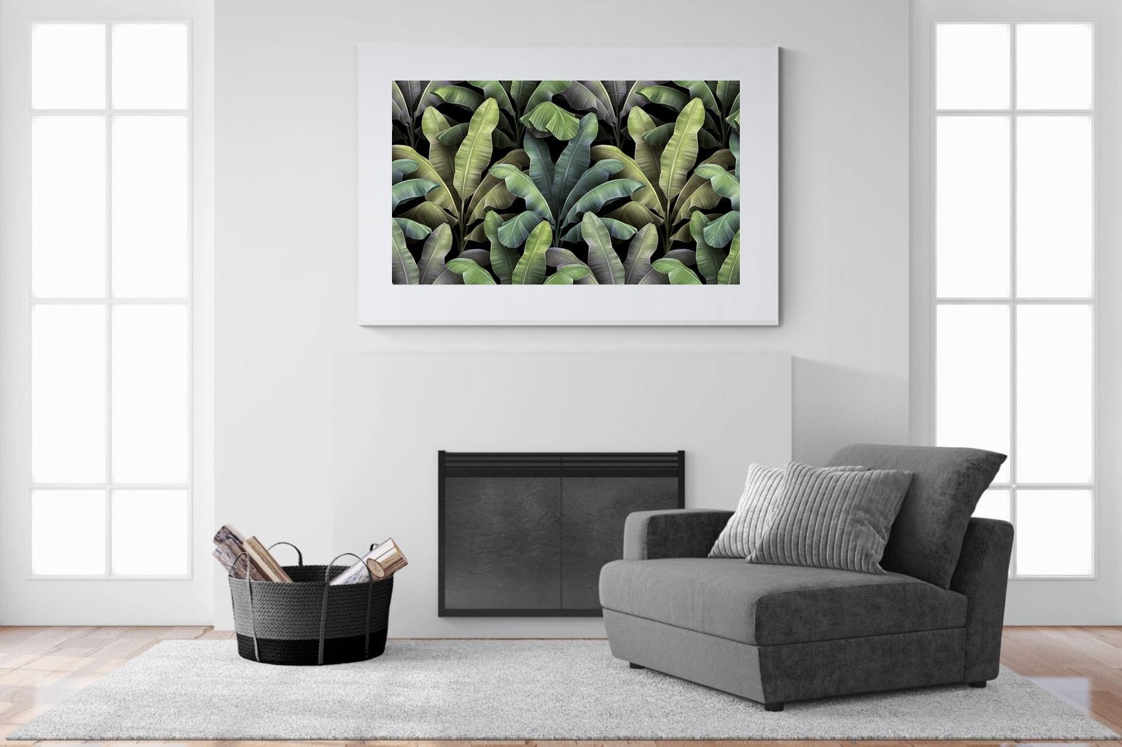 Lost in the Jungle-Wall_Art-150 x 100cm-Framed Print-White-Pixalot