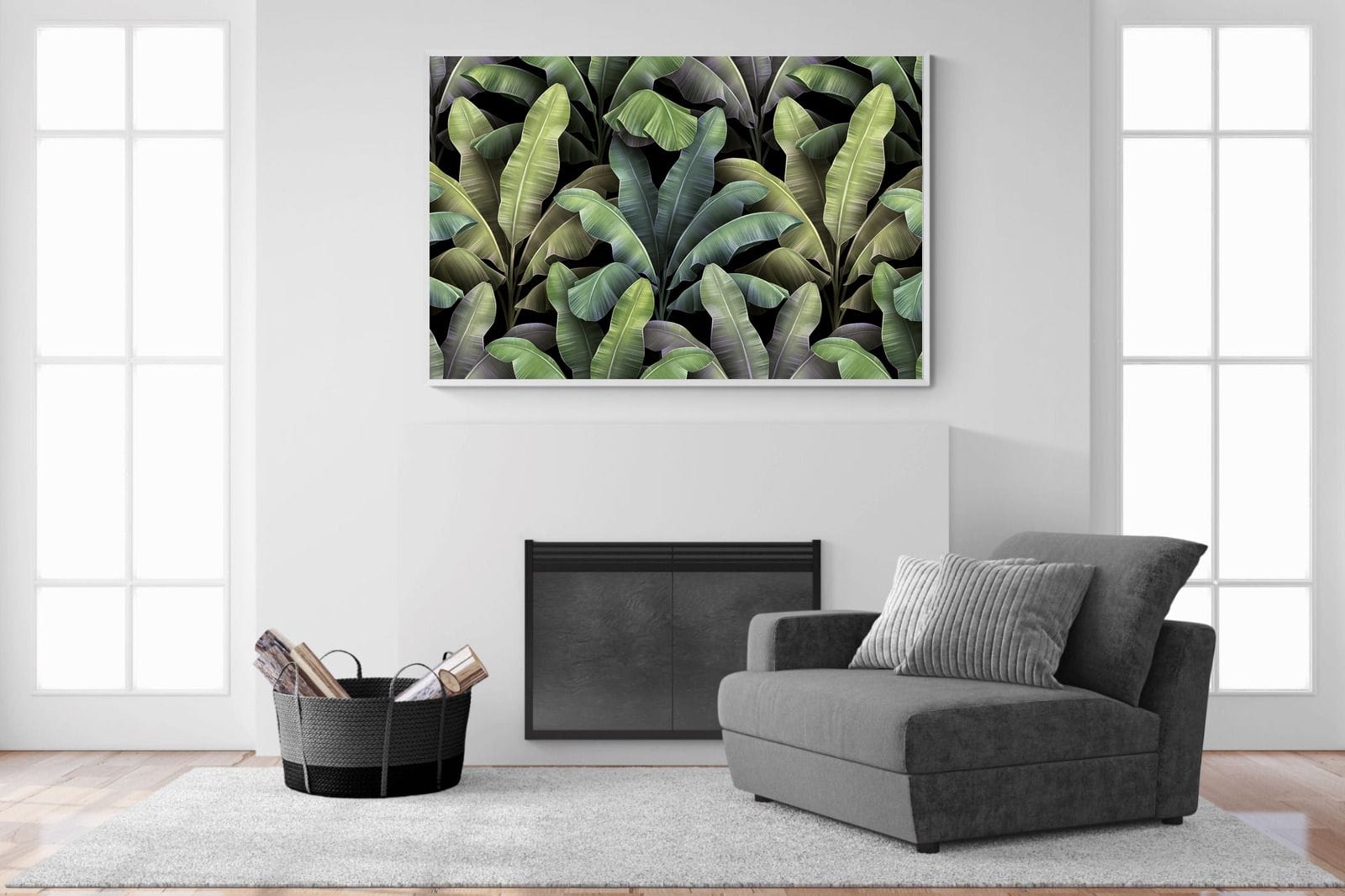 Lost in the Jungle-Wall_Art-150 x 100cm-Mounted Canvas-White-Pixalot