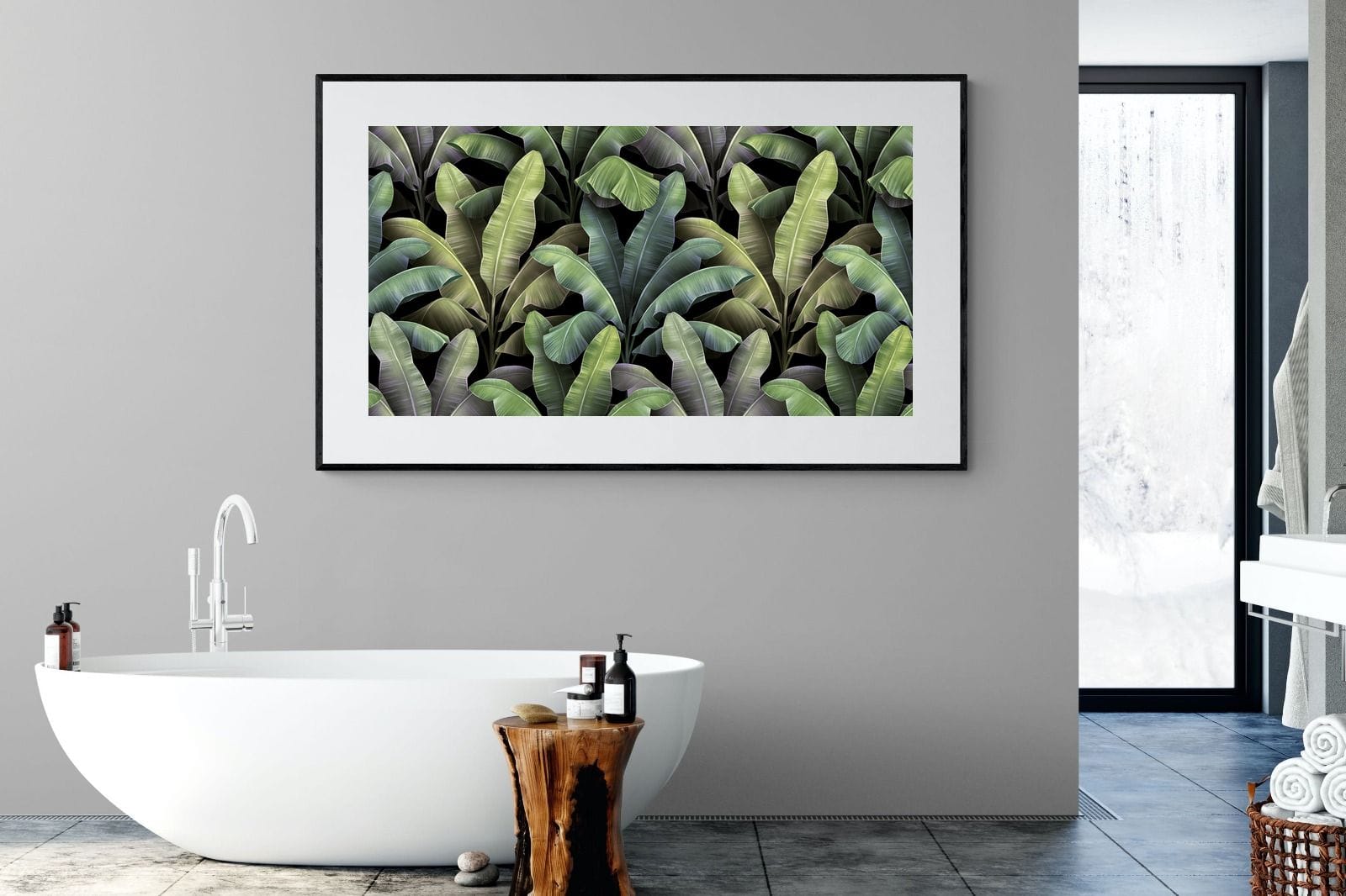Lost in the Jungle-Wall_Art-180 x 110cm-Framed Print-Black-Pixalot