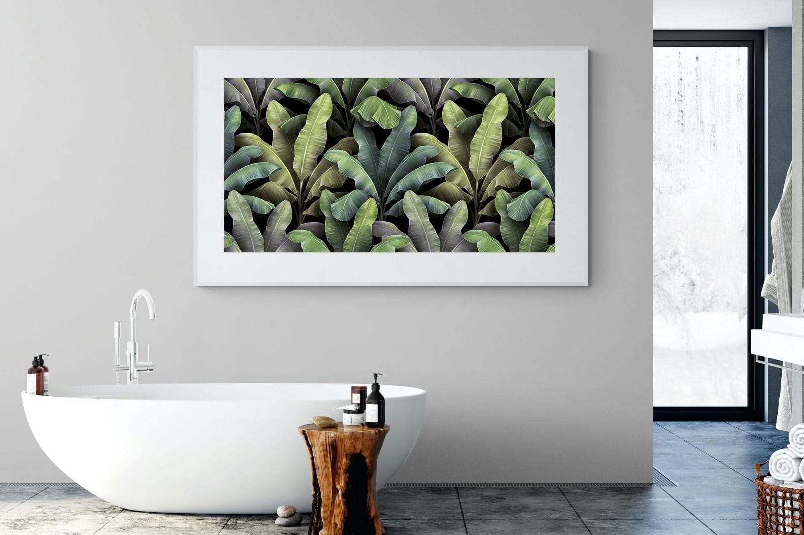 Lost in the Jungle-Wall_Art-180 x 110cm-Framed Print-White-Pixalot