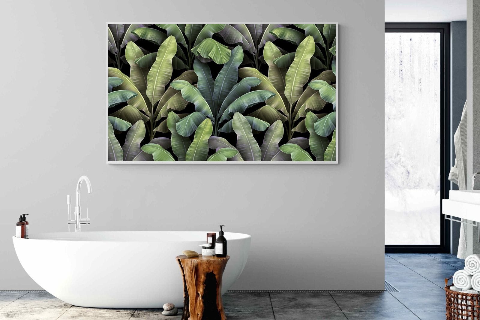 Lost in the Jungle-Wall_Art-180 x 110cm-Mounted Canvas-White-Pixalot