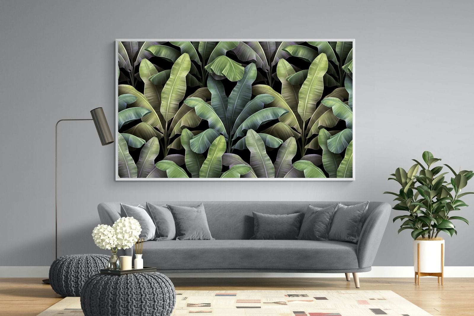 Lost in the Jungle-Wall_Art-220 x 130cm-Mounted Canvas-White-Pixalot