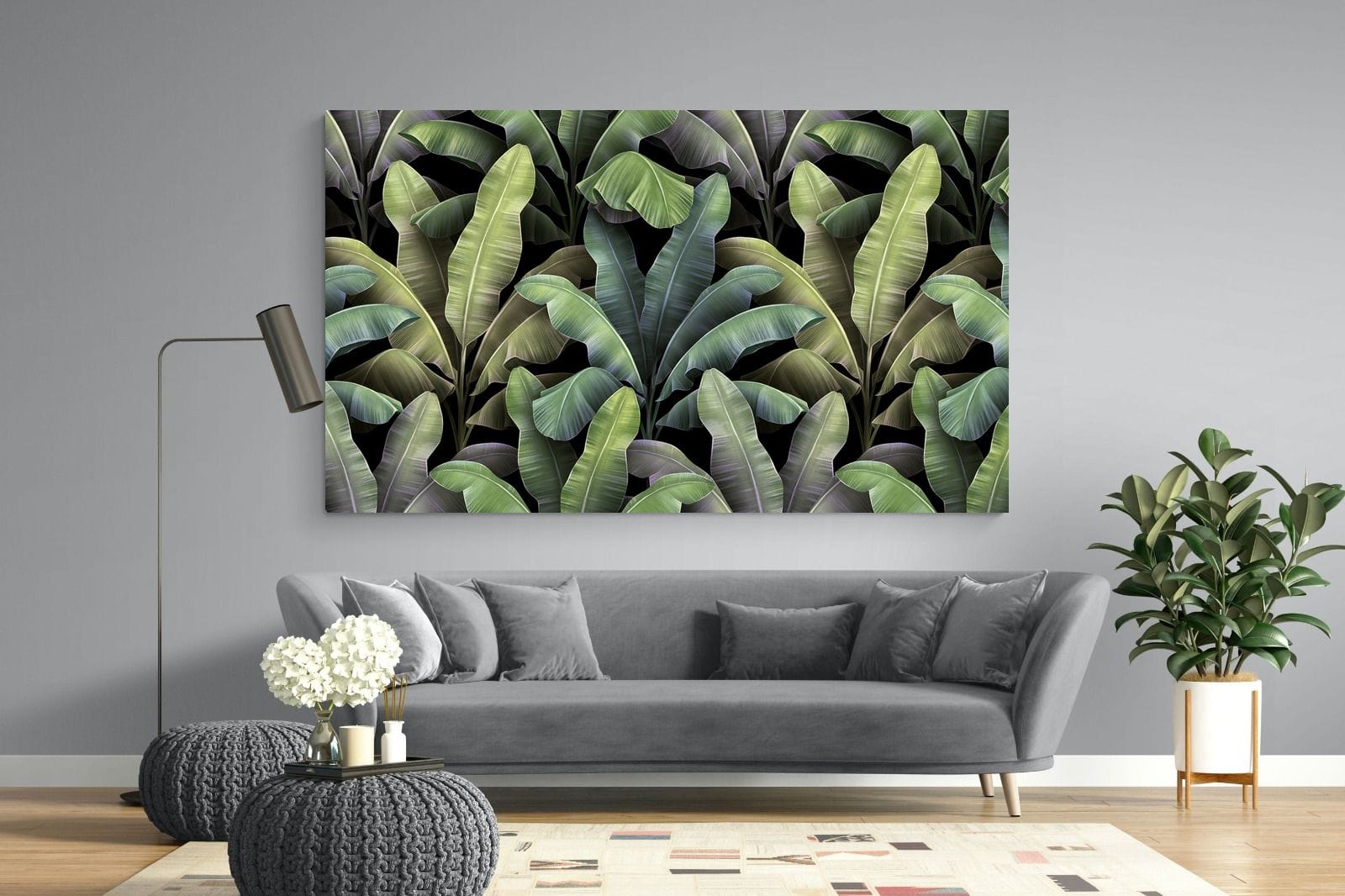 Lost in the Jungle-Wall_Art-220 x 130cm-Mounted Canvas-No Frame-Pixalot