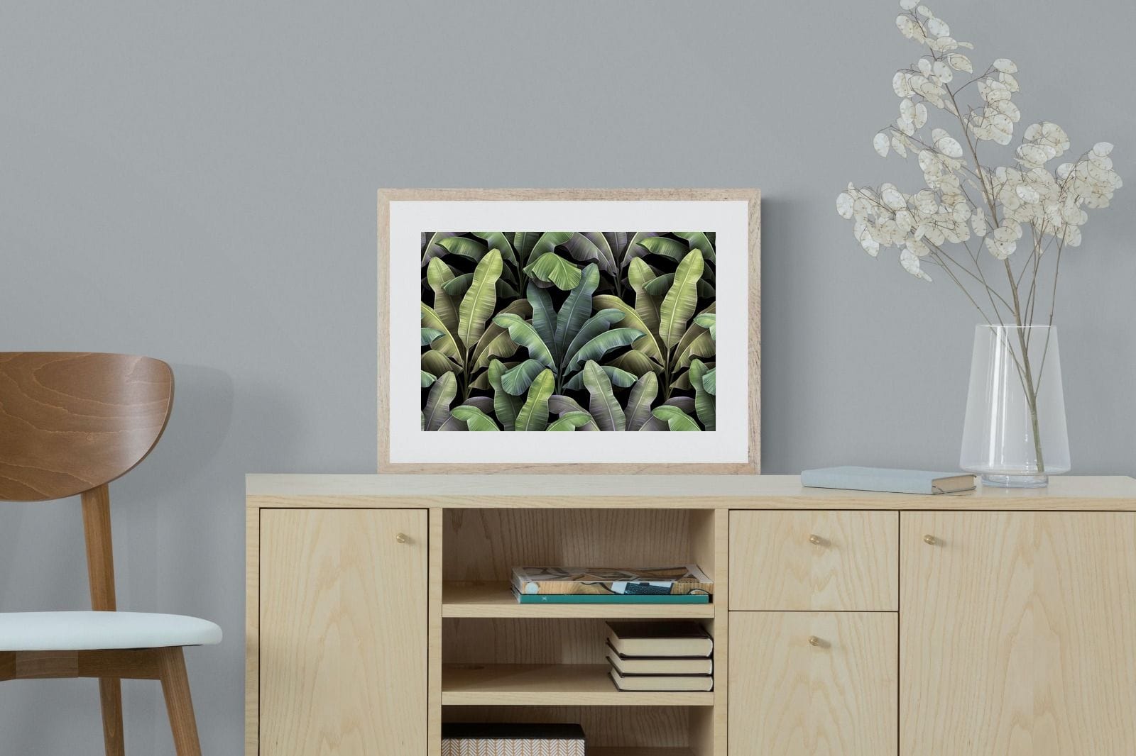 Lost in the Jungle-Wall_Art-60 x 45cm-Framed Print-Wood-Pixalot