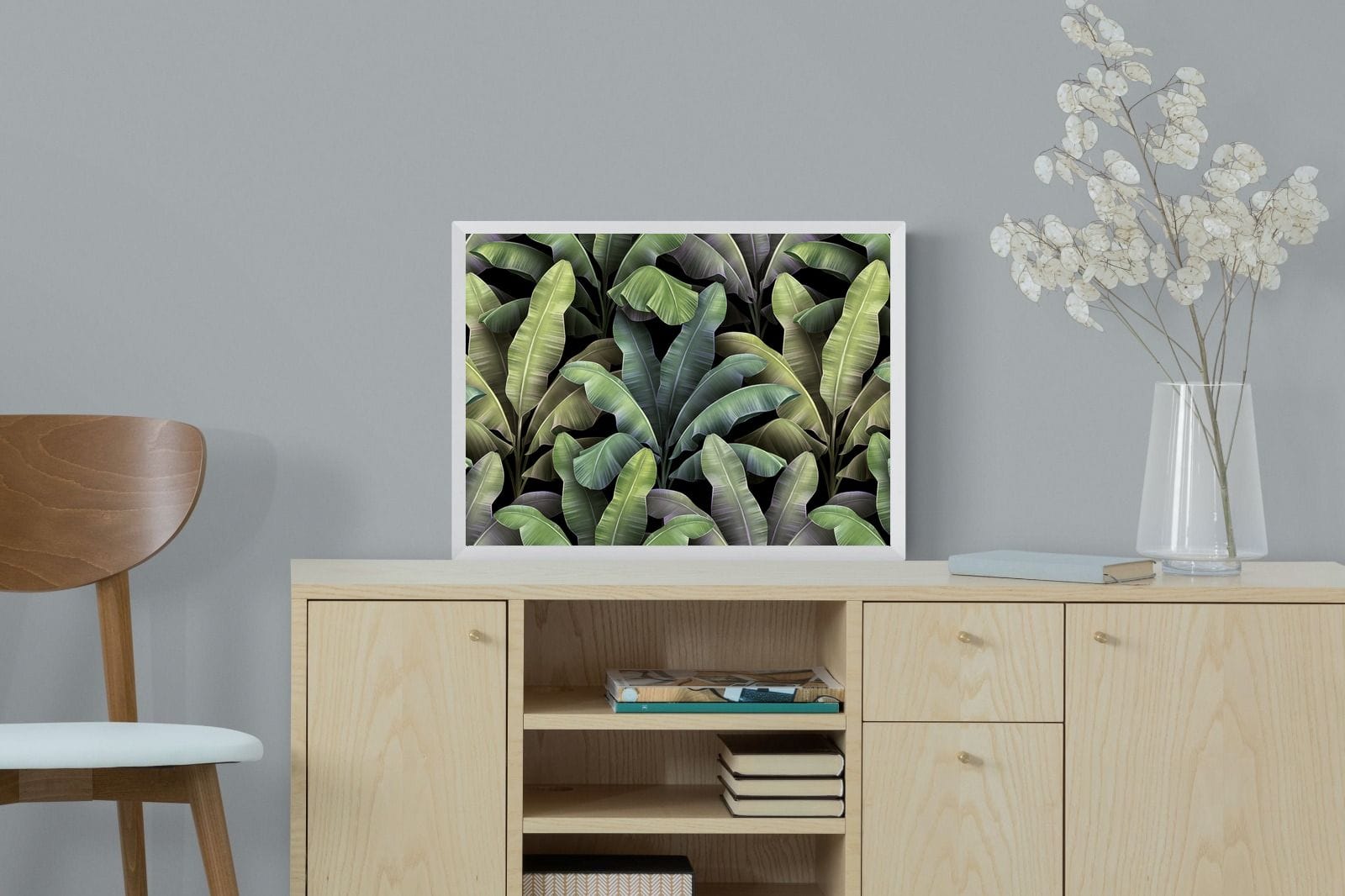 Lost in the Jungle-Wall_Art-60 x 45cm-Mounted Canvas-White-Pixalot