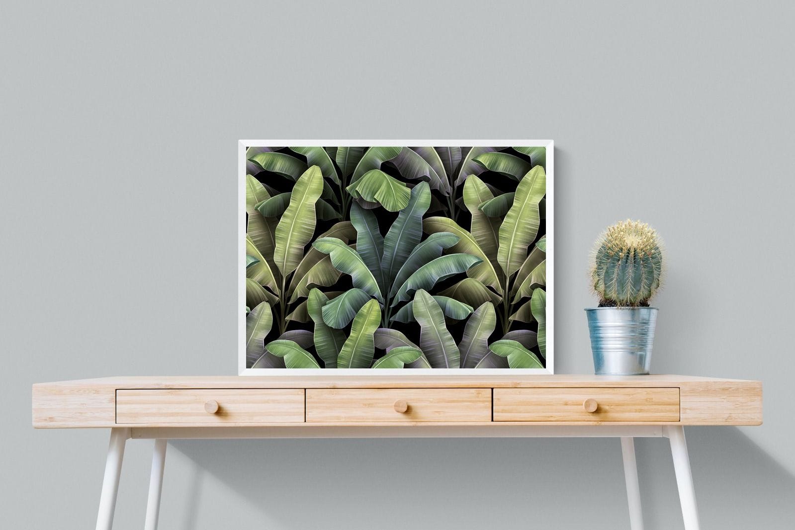 Lost in the Jungle-Wall_Art-80 x 60cm-Mounted Canvas-White-Pixalot