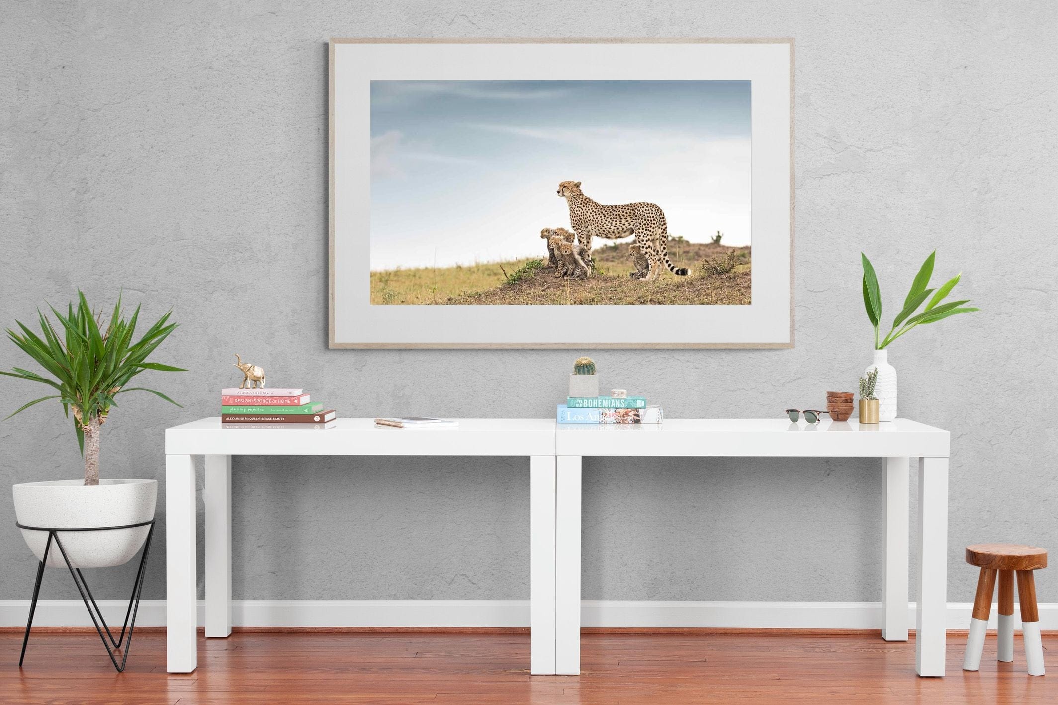 Mum & Cubs-Wall_Art-150 x 100cm-Framed Print-Wood-Pixalot
