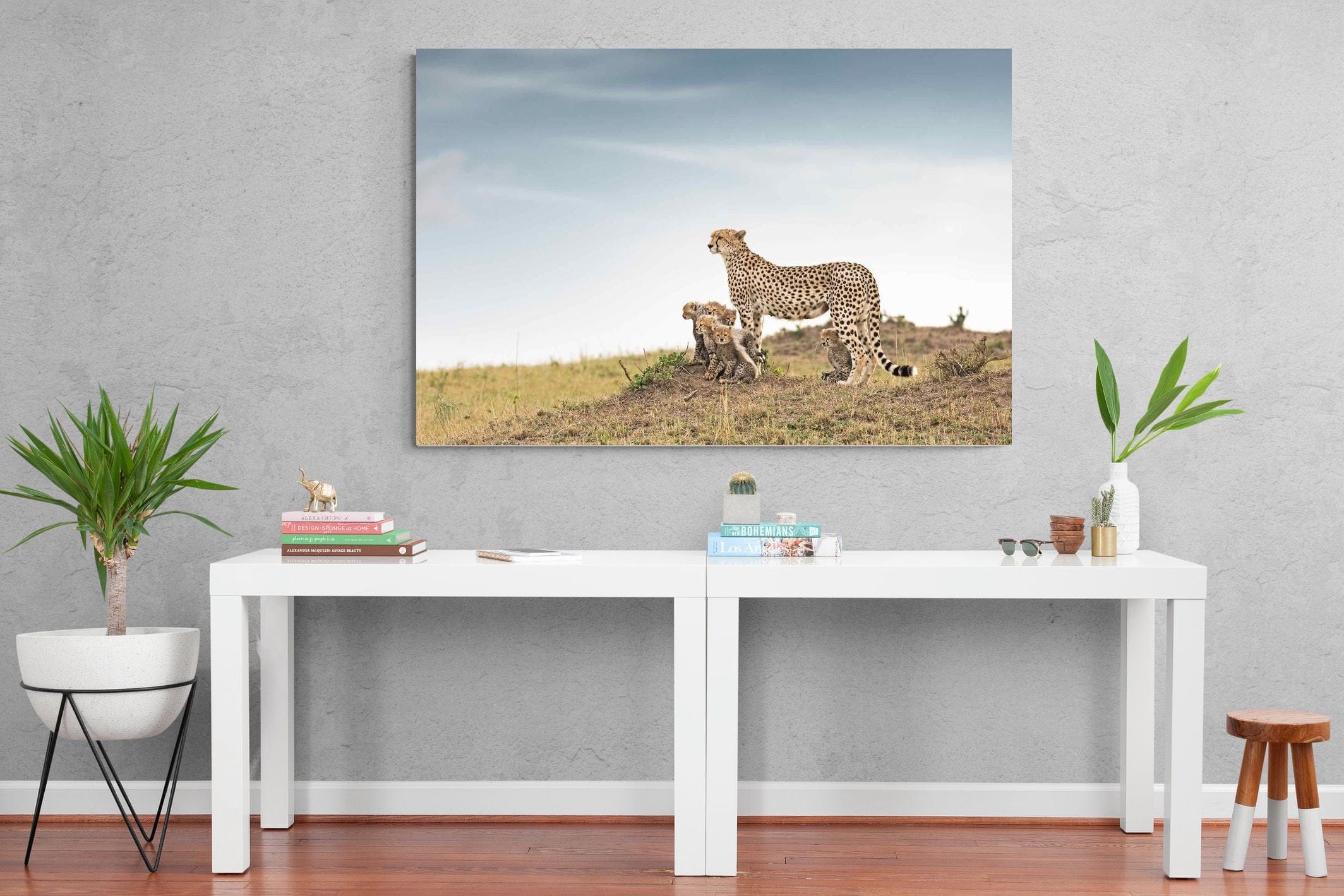 Mum & Cubs-Wall_Art-150 x 100cm-Mounted Canvas-No Frame-Pixalot