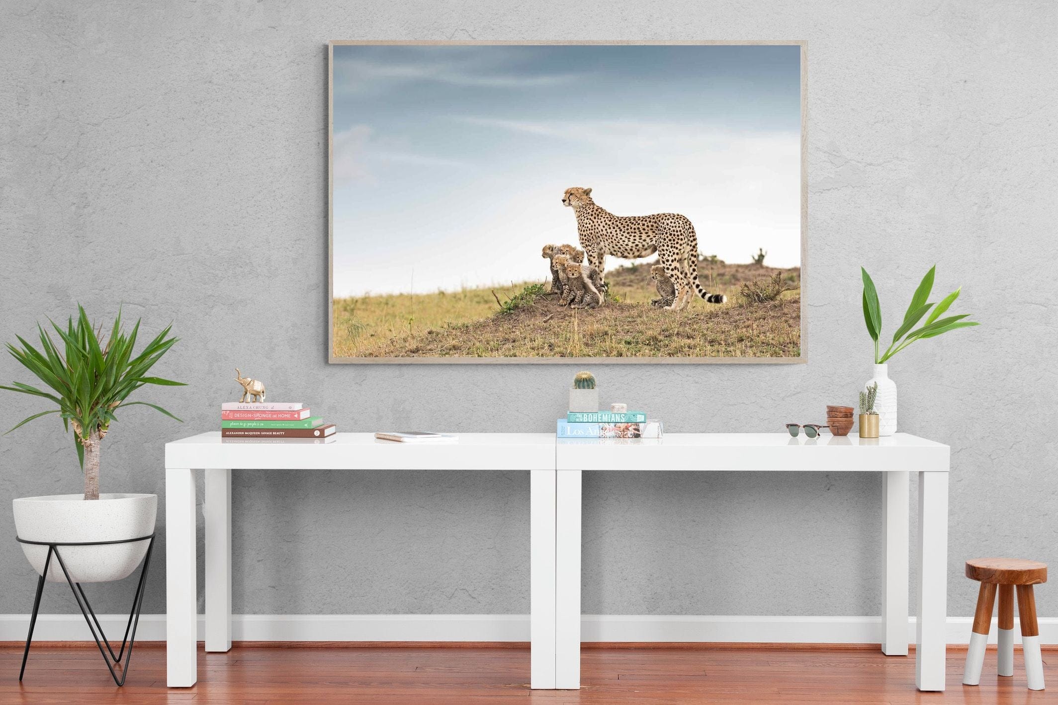 Mum & Cubs-Wall_Art-150 x 100cm-Mounted Canvas-Wood-Pixalot