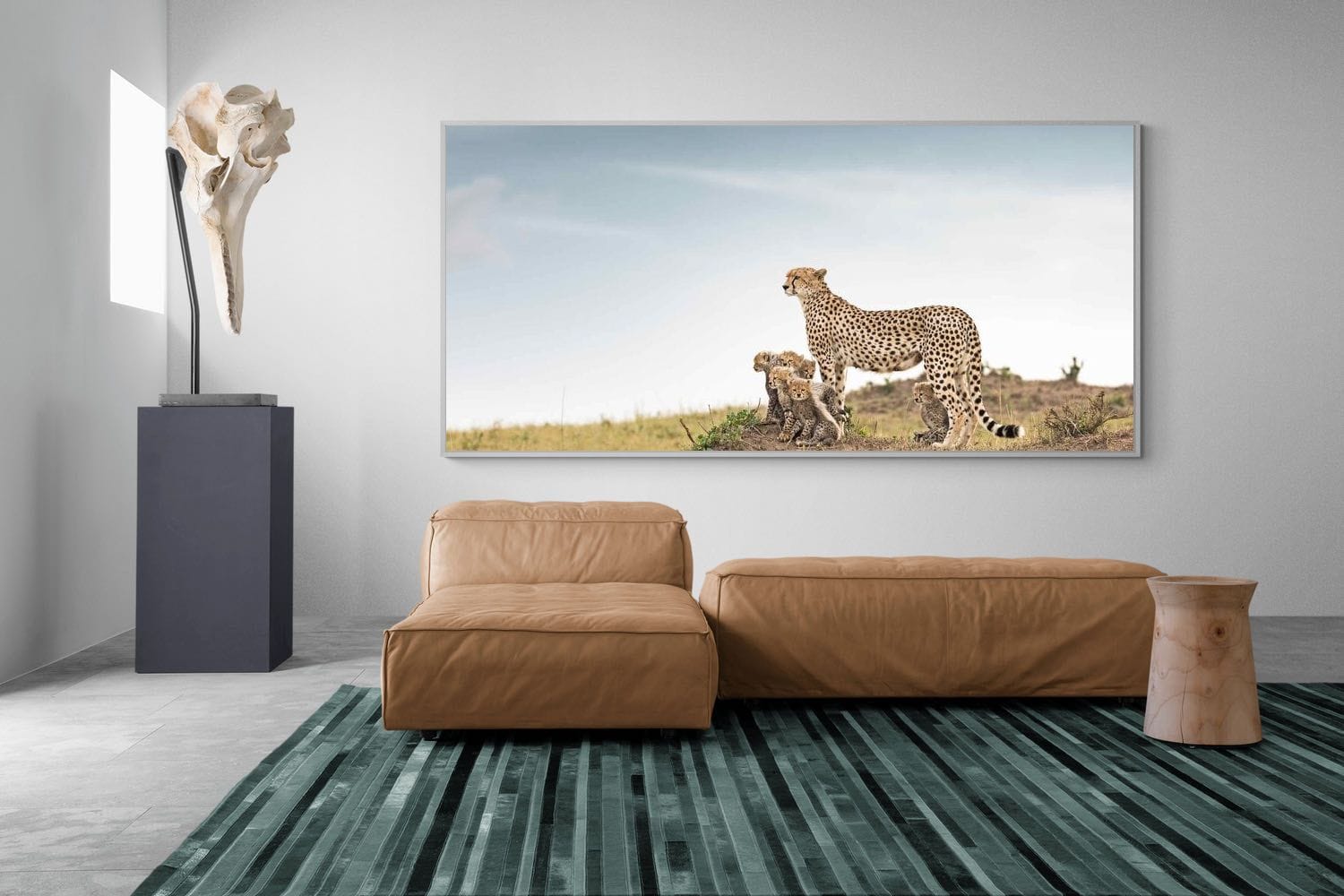 Mum & Cubs-Wall_Art-275 x 130cm-Mounted Canvas-White-Pixalot