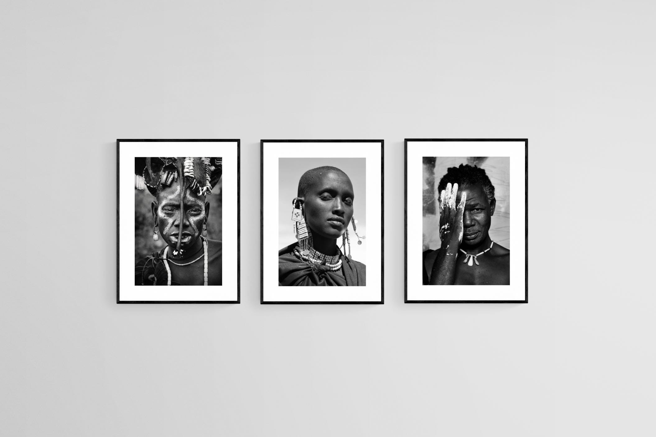 My Africa-Wall_Art-45 x 60cm (x3)-Framed Print-Black-Pixalot