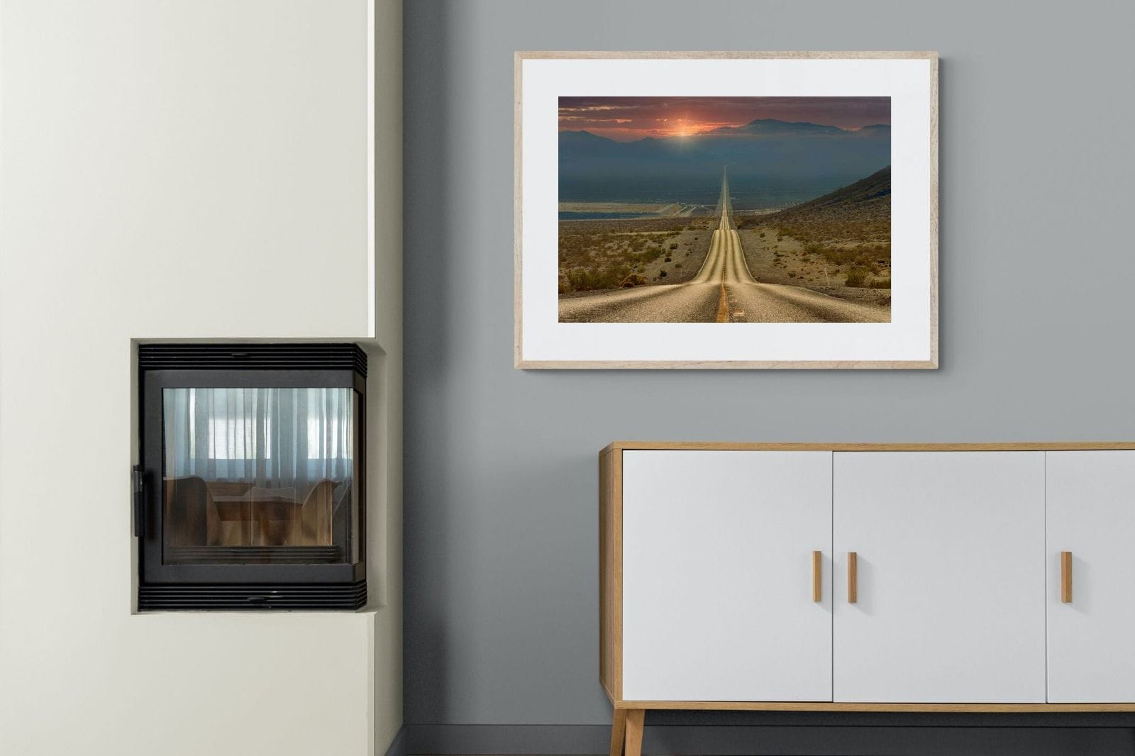 My Way-Wall_Art-100 x 75cm-Framed Print-Wood-Pixalot