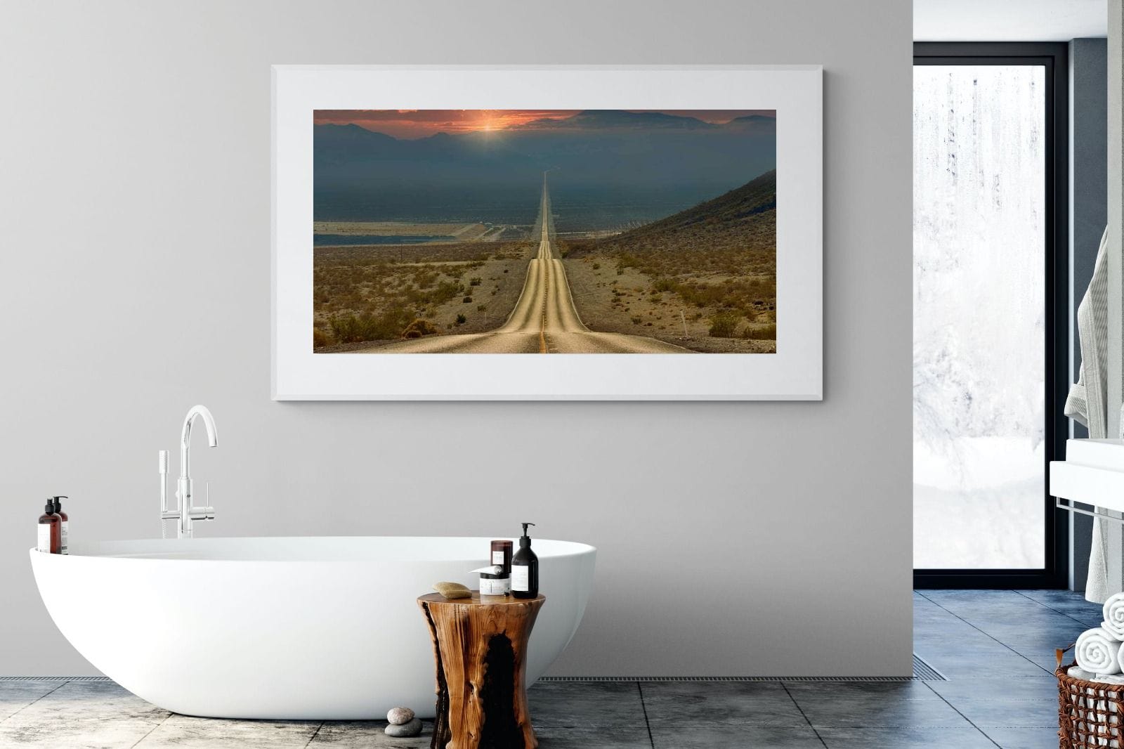 My Way-Wall_Art-180 x 110cm-Framed Print-White-Pixalot