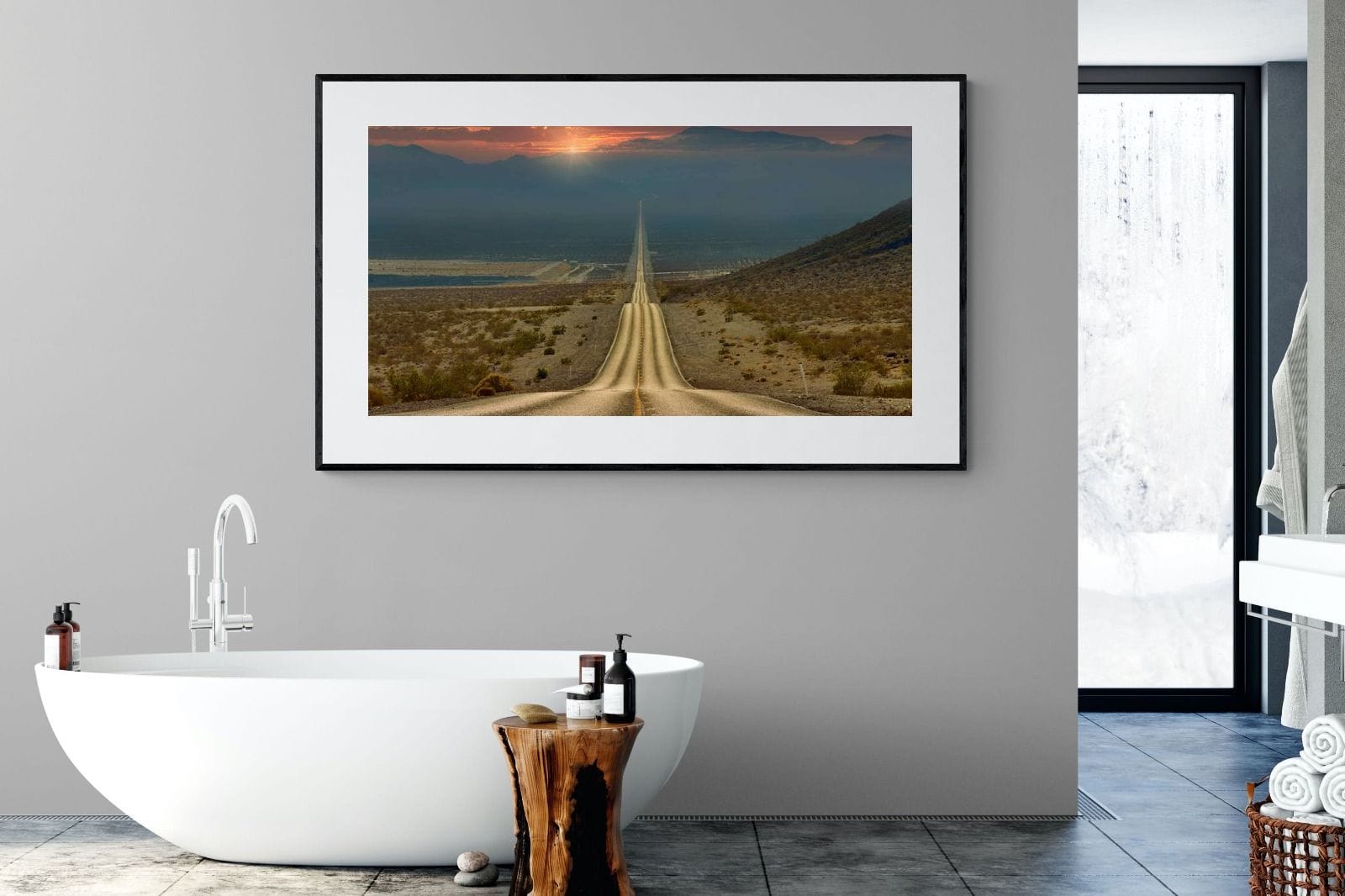 My Way-Wall_Art-180 x 110cm-Framed Print-Black-Pixalot