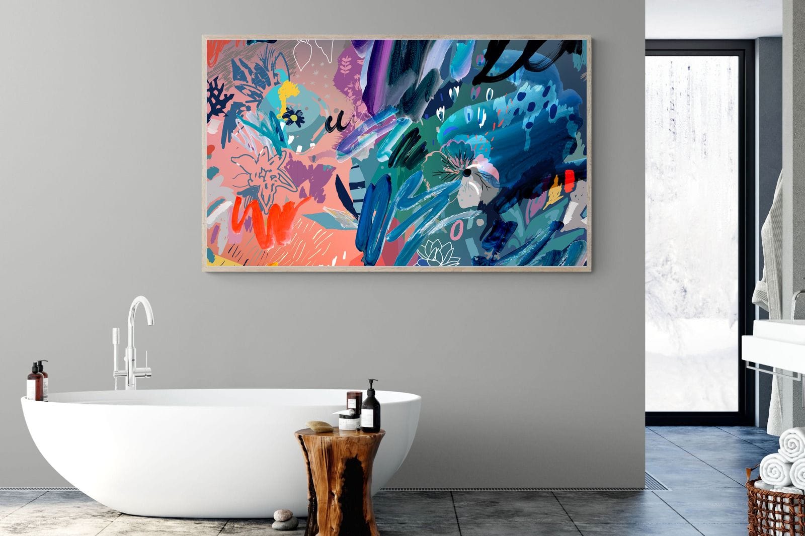 Nature's Chaos-Wall_Art-180 x 110cm-Mounted Canvas-Wood-Pixalot