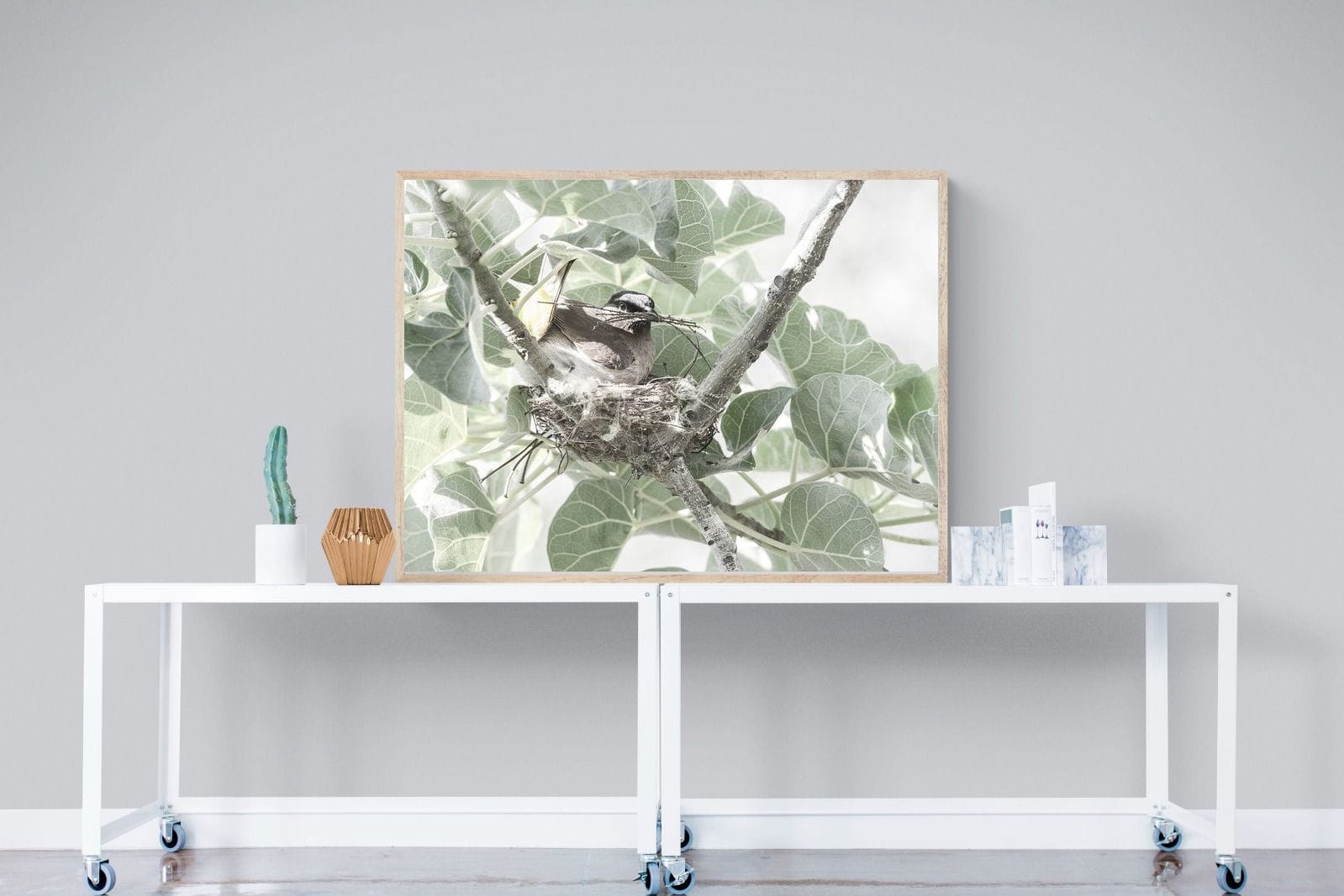Nesting Bulbul-Wall_Art-120 x 90cm-Mounted Canvas-Wood-Pixalot
