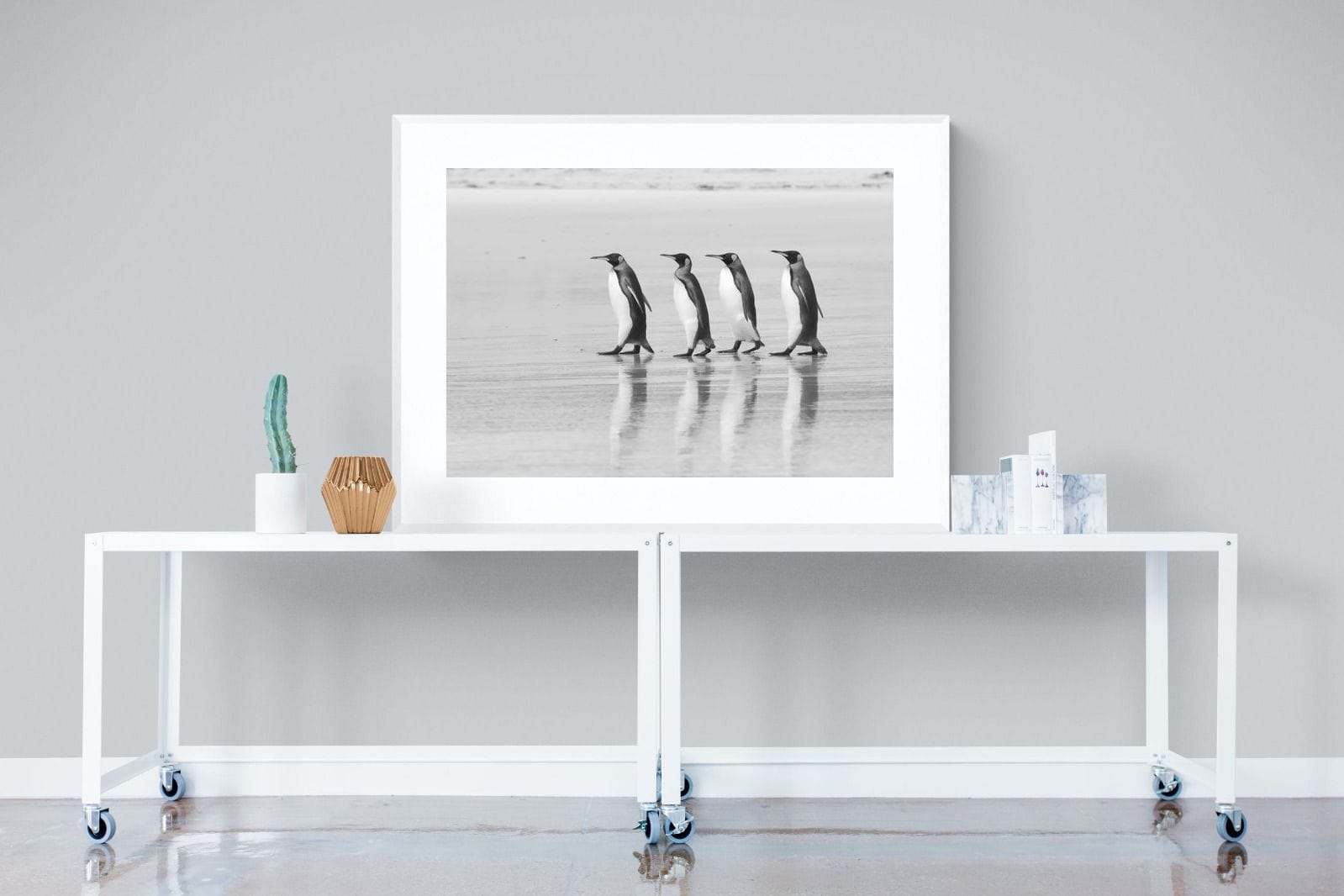 On Parade-Wall_Art-120 x 90cm-Framed Print-White-Pixalot
