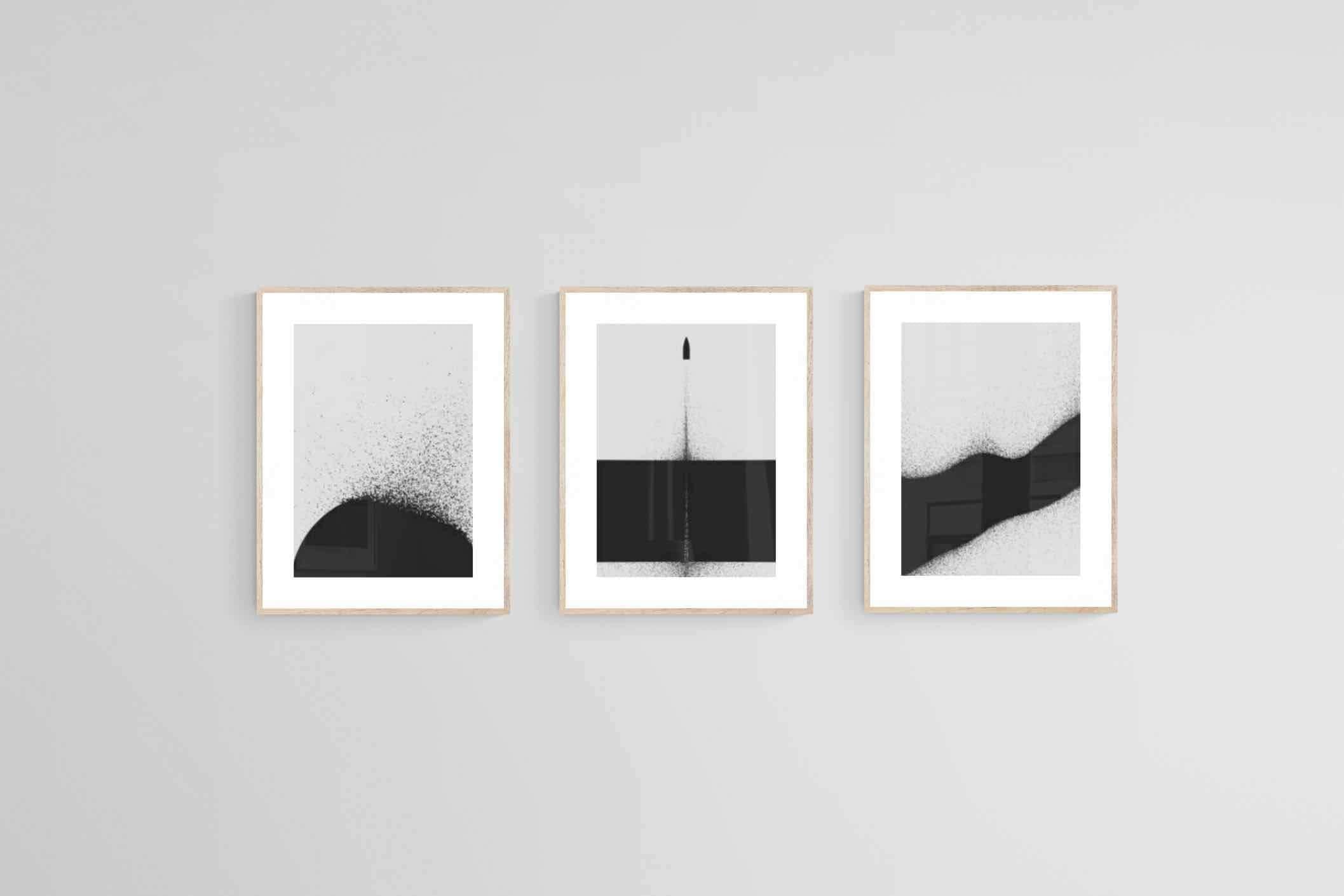 Particle Set-Wall_Art-45 x 60cm (x3)-Framed Print-Wood-Pixalot