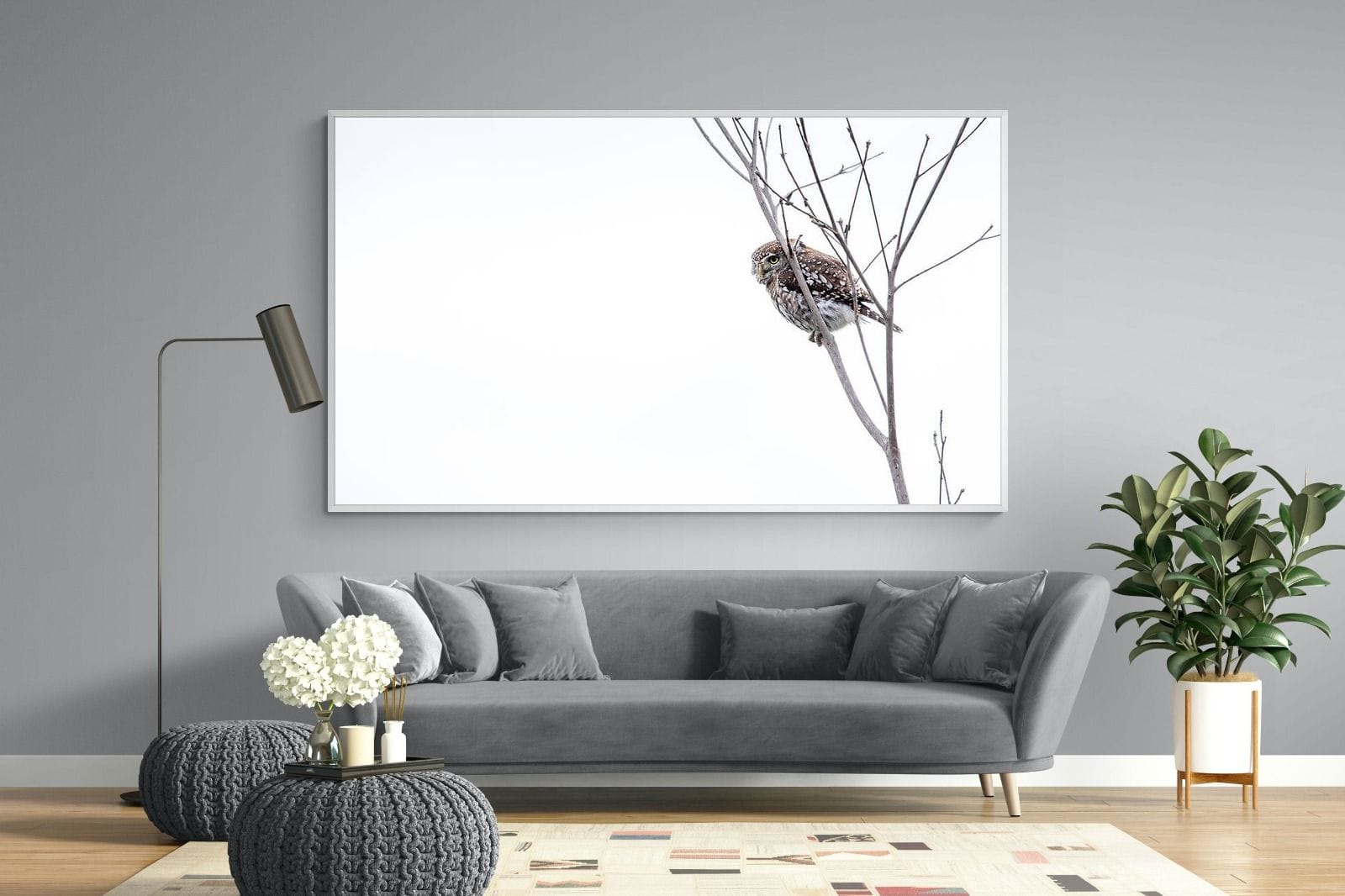 Pearl-Spotted Owlet-Wall_Art-220 x 130cm-Mounted Canvas-White-Pixalot