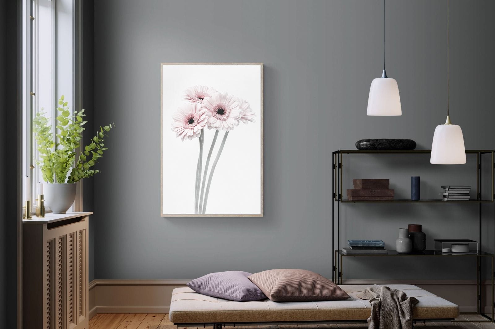 Perfect Pink Flowers-Wall_Art-100 x 150cm-Mounted Canvas-Wood-Pixalot