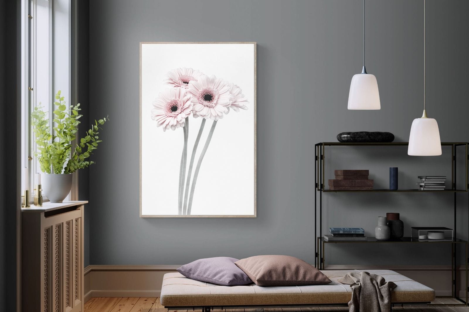 Perfect Pink Flowers-Wall_Art-120 x 180cm-Mounted Canvas-Wood-Pixalot