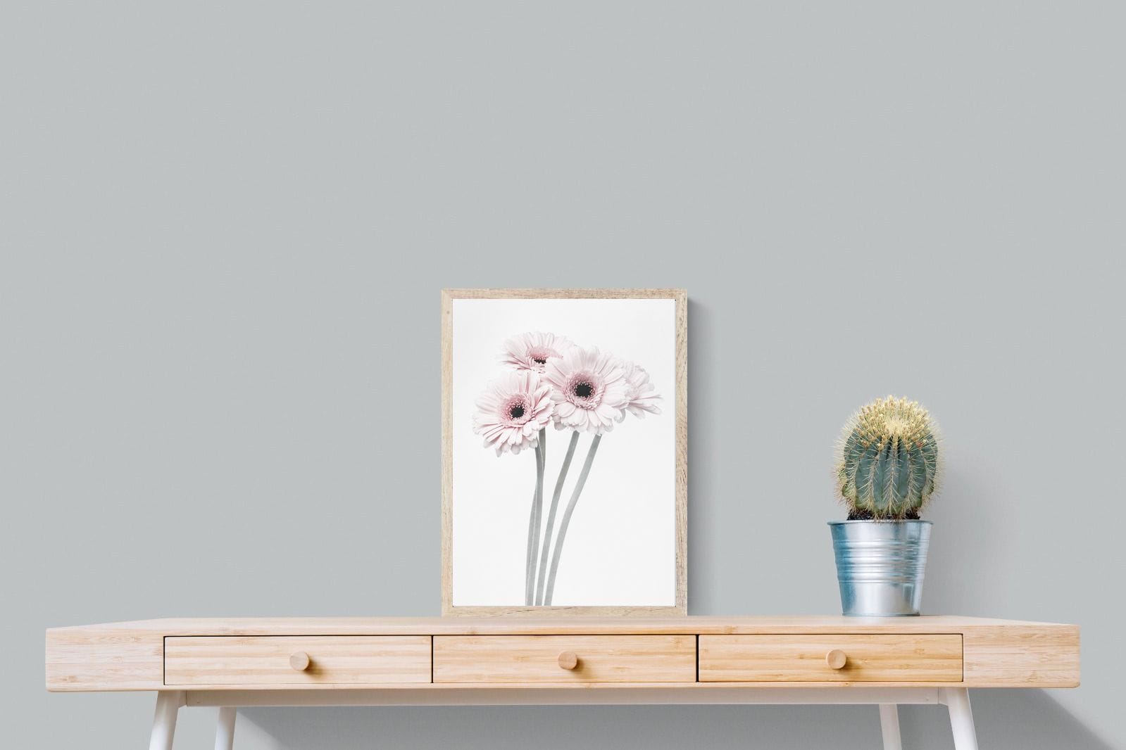 Perfect Pink Flowers-Wall_Art-45 x 60cm-Mounted Canvas-Wood-Pixalot
