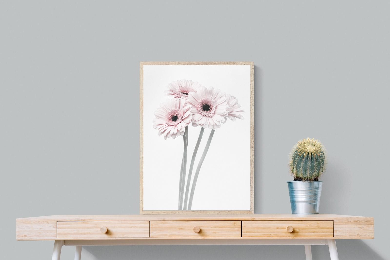Perfect Pink Flowers-Wall_Art-60 x 80cm-Mounted Canvas-Wood-Pixalot