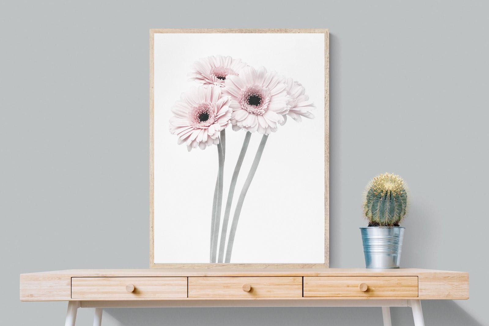 Perfect Pink Flowers-Wall_Art-75 x 100cm-Mounted Canvas-Wood-Pixalot